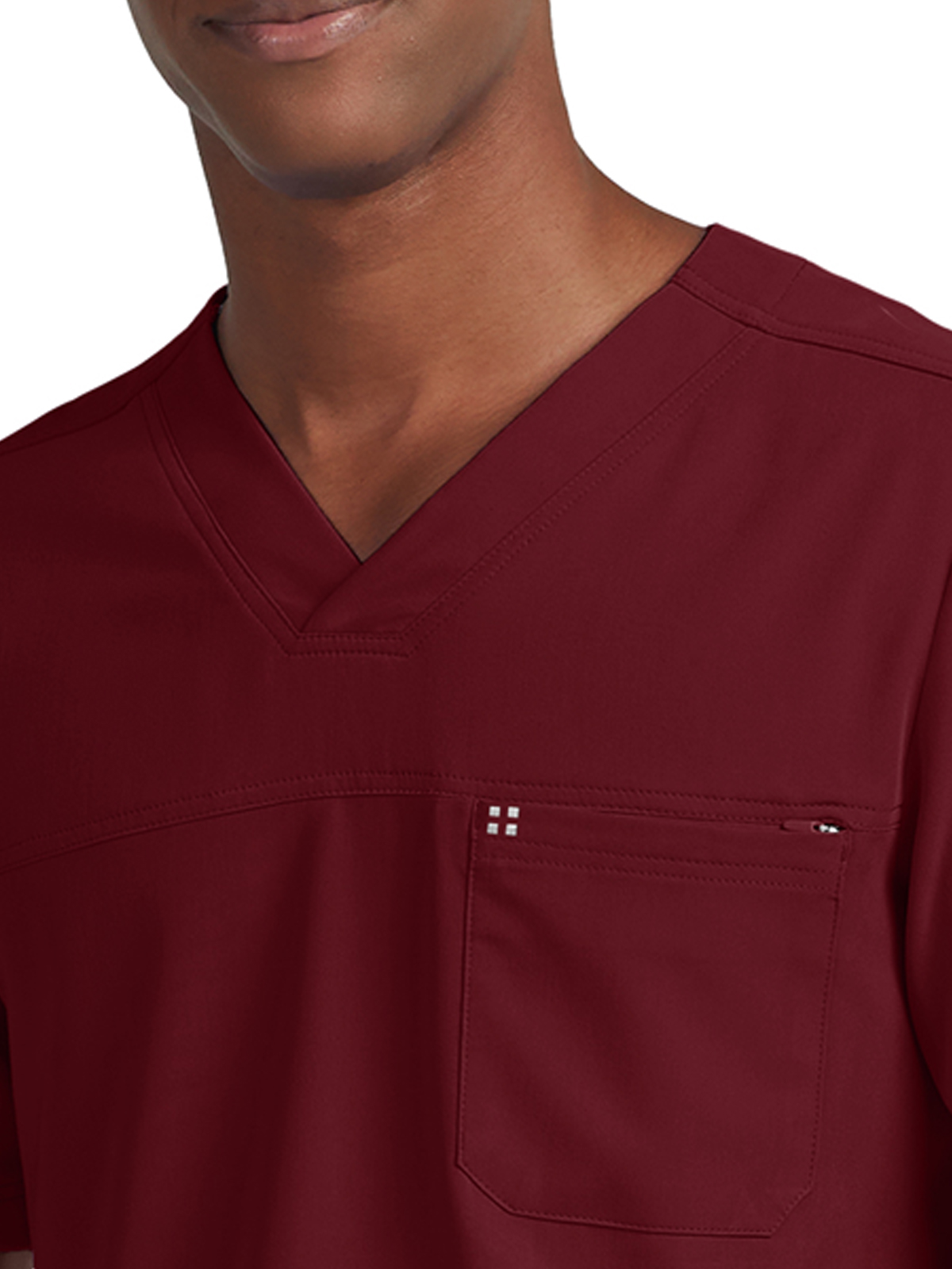 White Cross - CRFT - Men's Two-Pocket Fluid Resistant V-Neck Top 3
