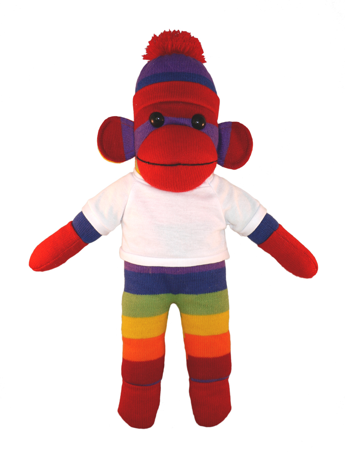 Rainbow Sock Monkey with Tee 9