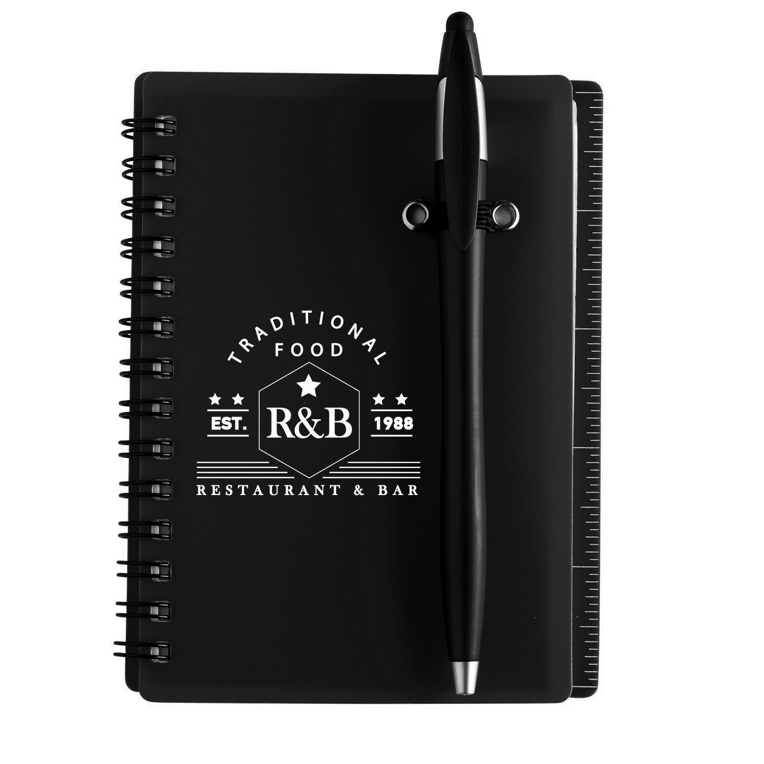 Jothaven 4.15 x 5.5  Translucent Plastic Spiral Journal with Pen 19