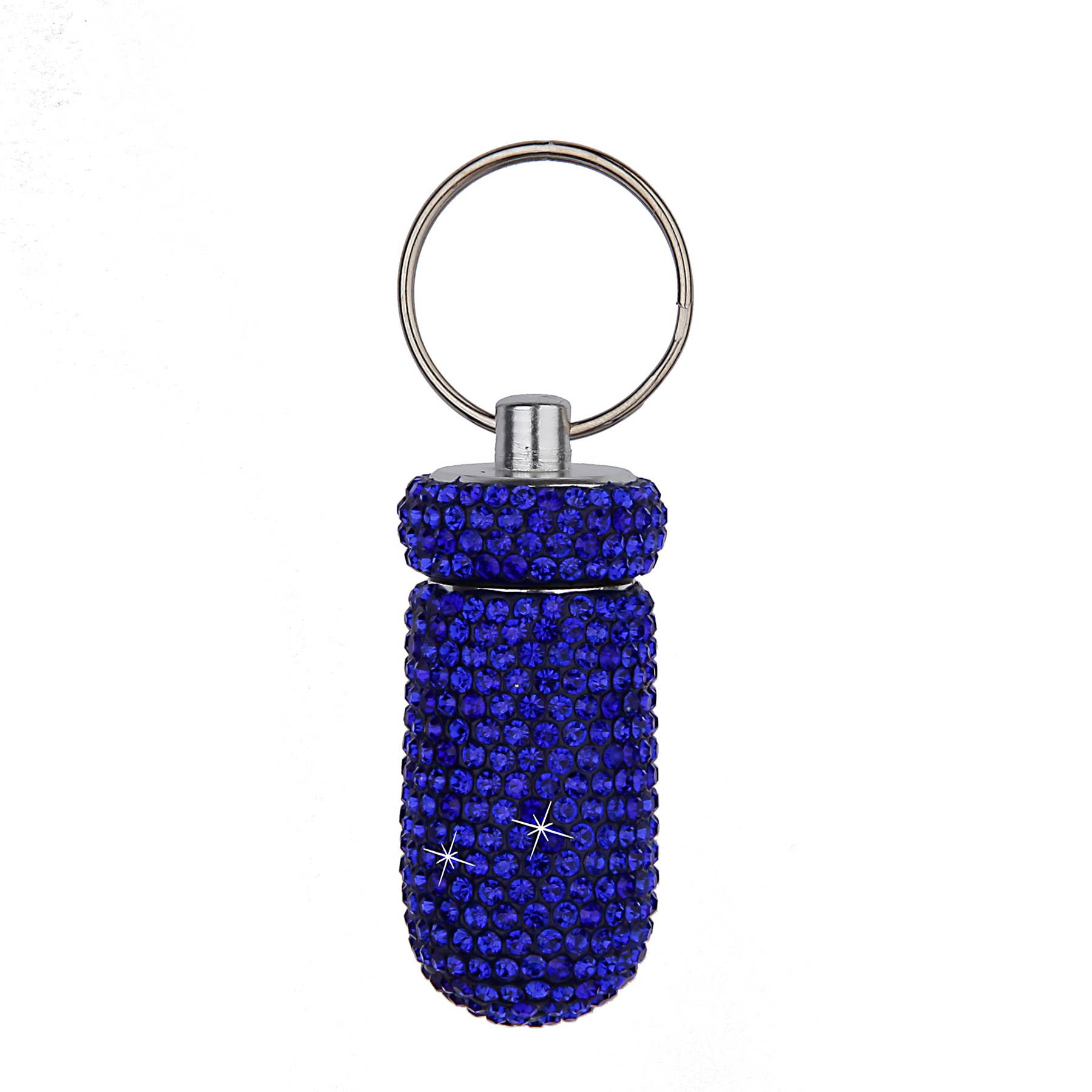 Alloy pill box with diamond set 15