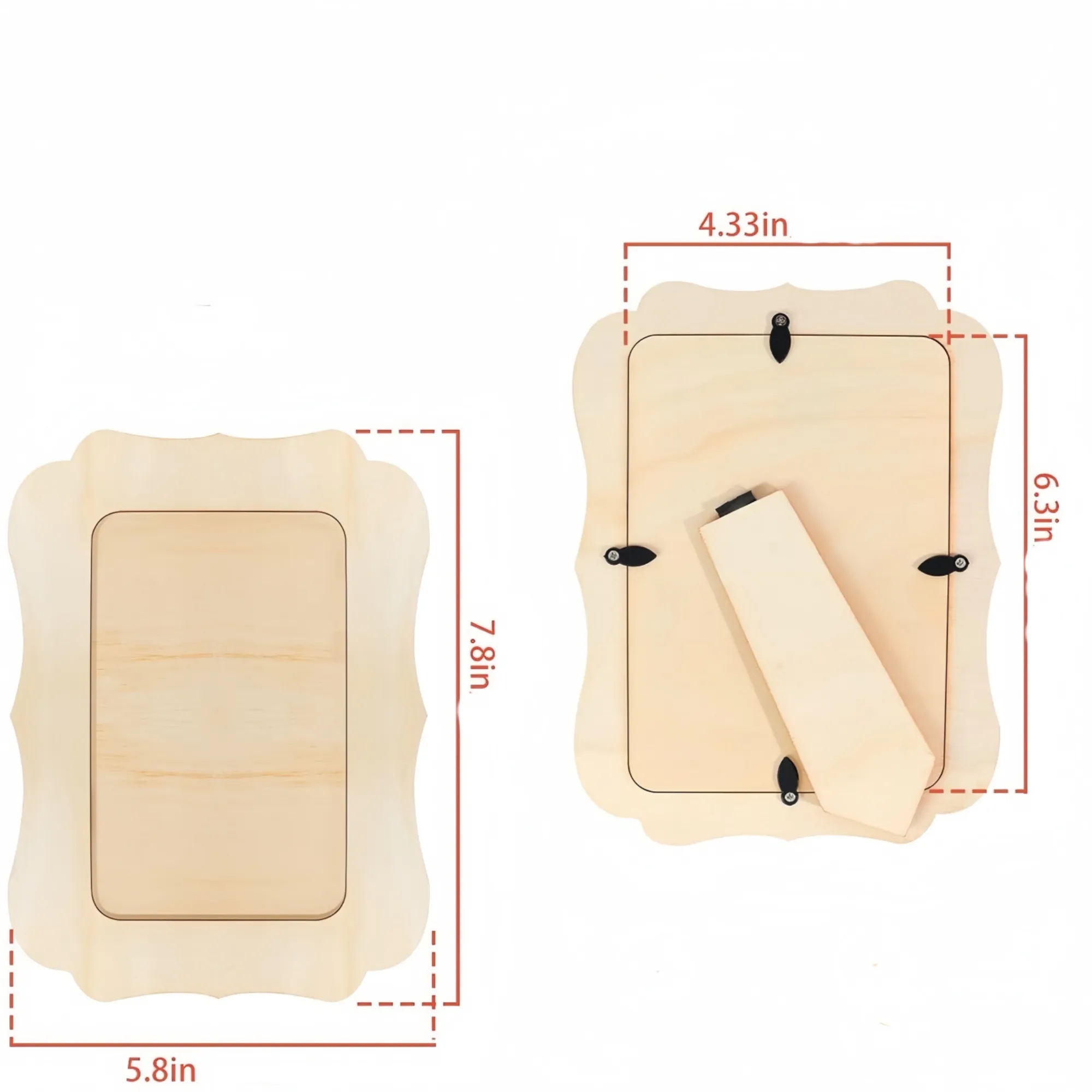 DIY Wooden Photo Frame Picture Display Stand 2
