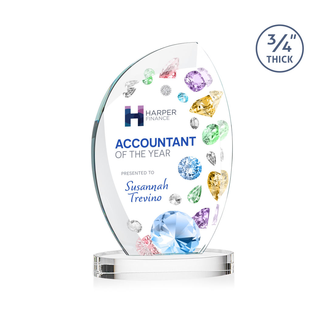 Wichita VividPrint™ Award on Alberton Base - Clear 3
