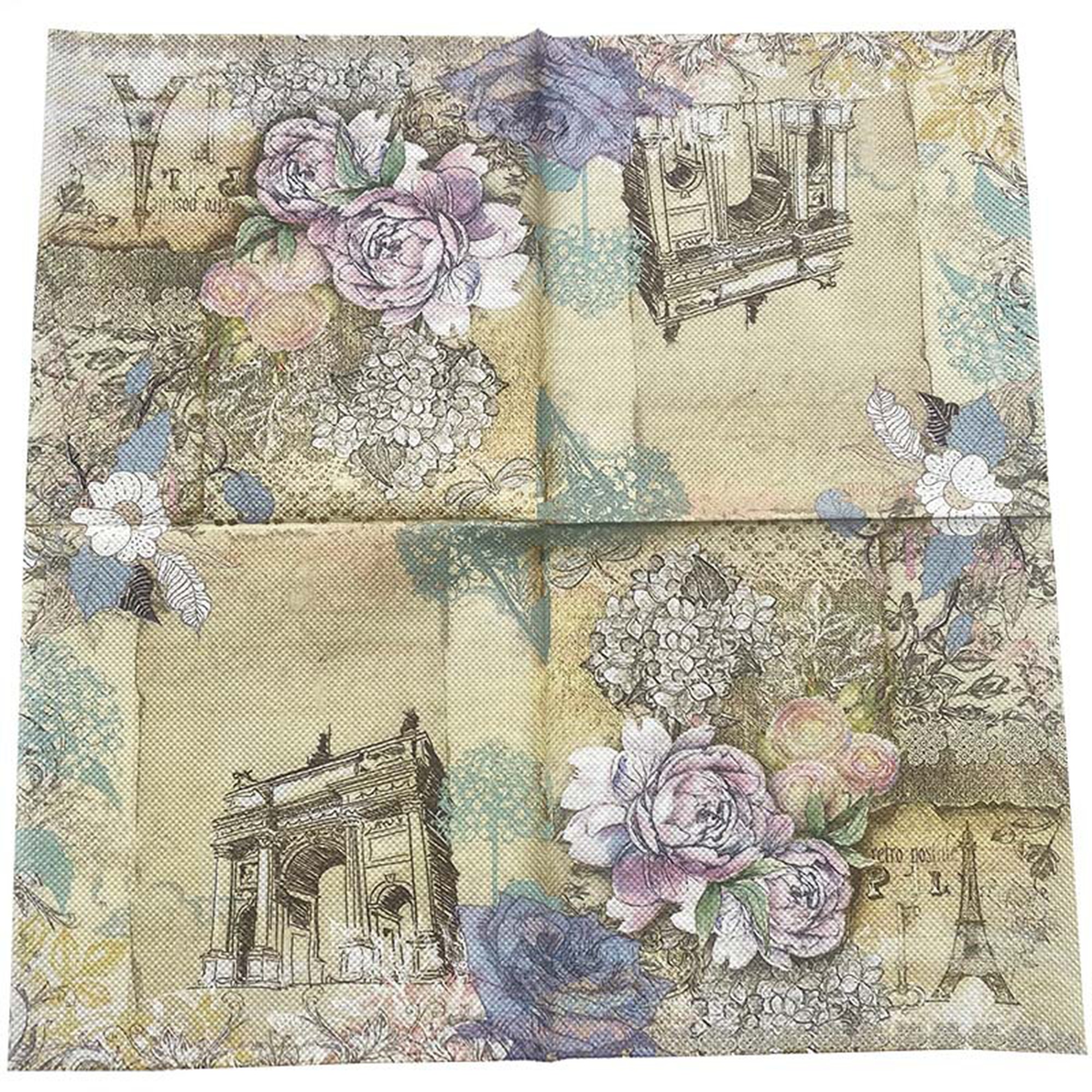 5" x 5" 3-Ply Full Color Beverage Napkins 2