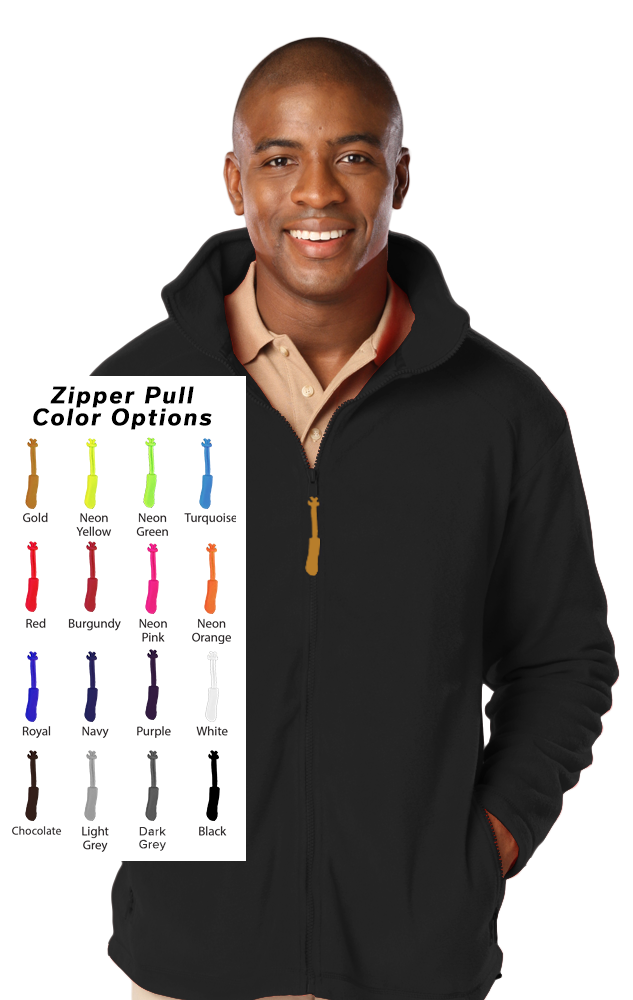 Custom Zipper Pull Polar Fleece Jacket 16