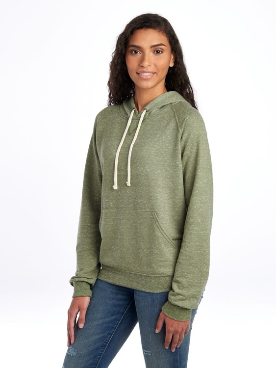 JERZEES Snow Heather Ring-Spun Unisex Raglan Hood, custom hoodie or sweatshirt with logo imprint 25