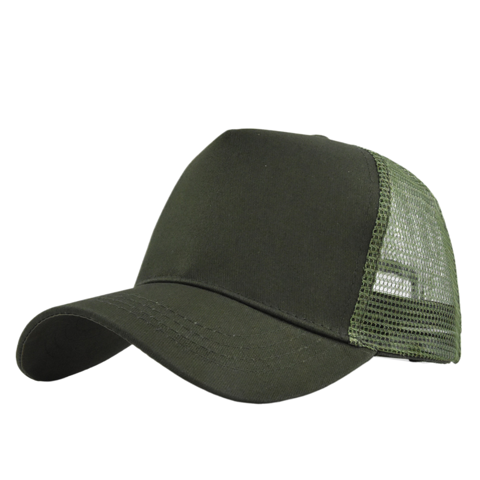 MOQ50 Hard Top 5-Panel Mesh Trucker Cap 13