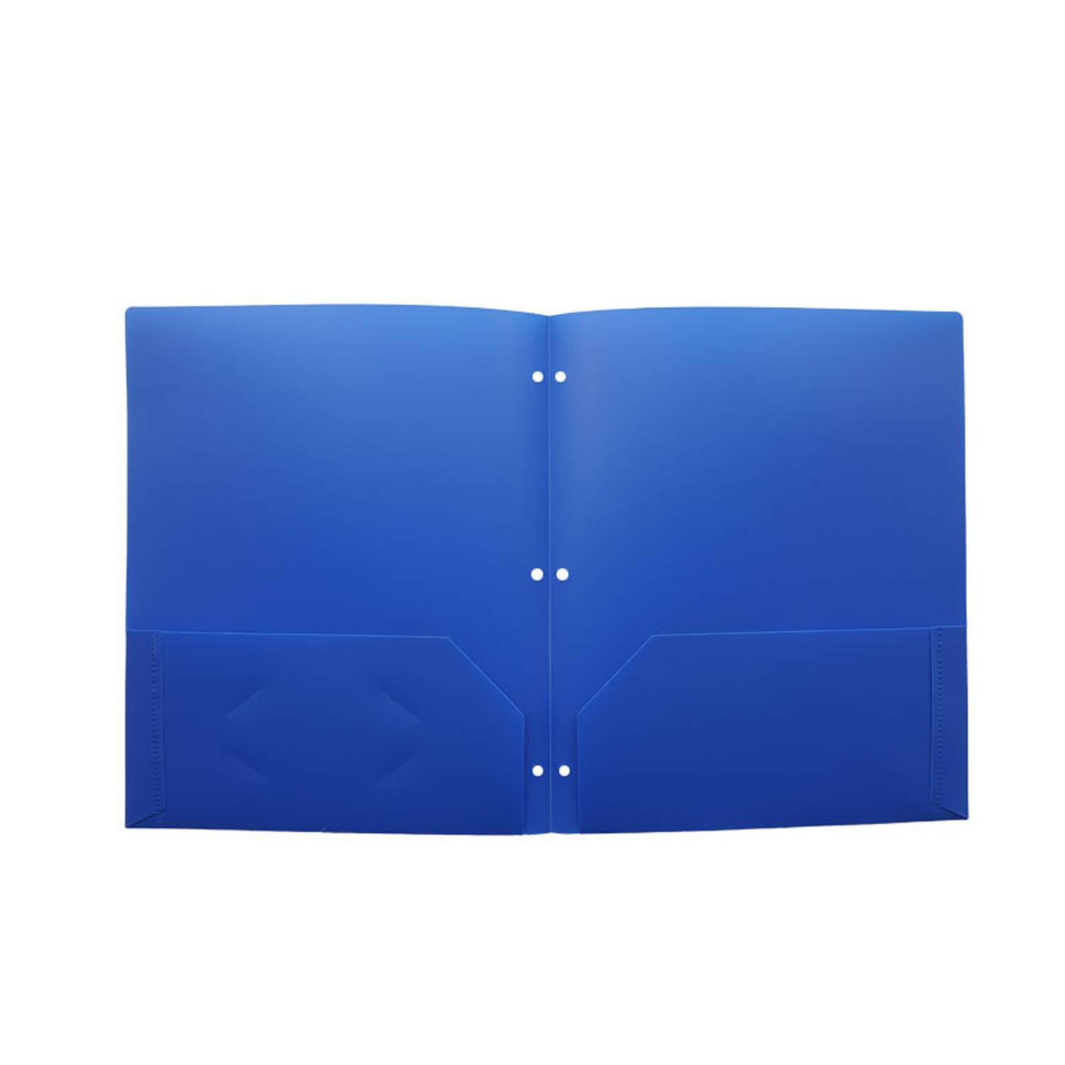 Letter Size Plastic 2-Pocket File Folder 11