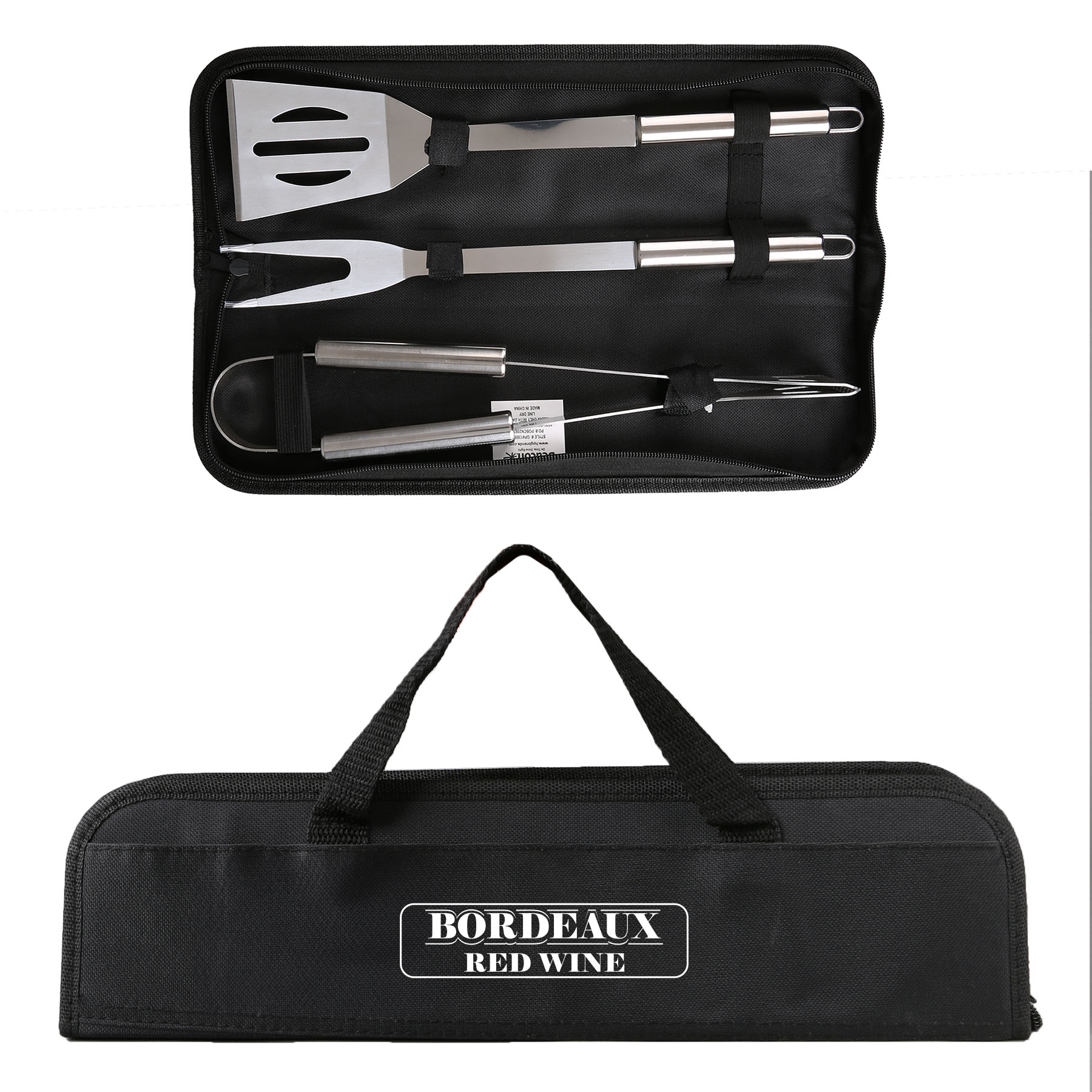 Grill Easy 3 Pc. Stainless BBQ Utensil Set With RPET Case 1