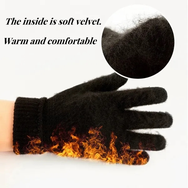 Winter  Cold Weather Touch Screen Thermal Warm Knit Gloves 7