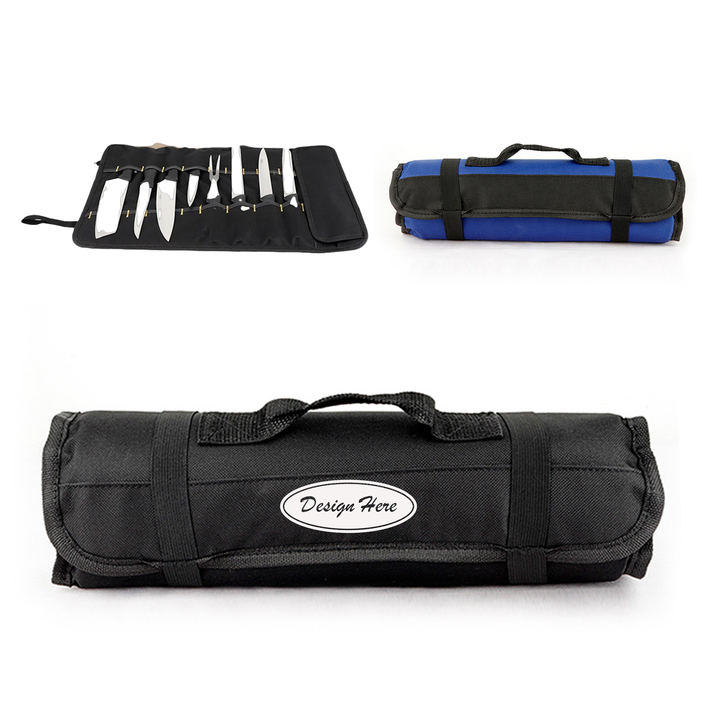 Portable Knife Roll Bag ?C Oxford Fabric Organizer 5