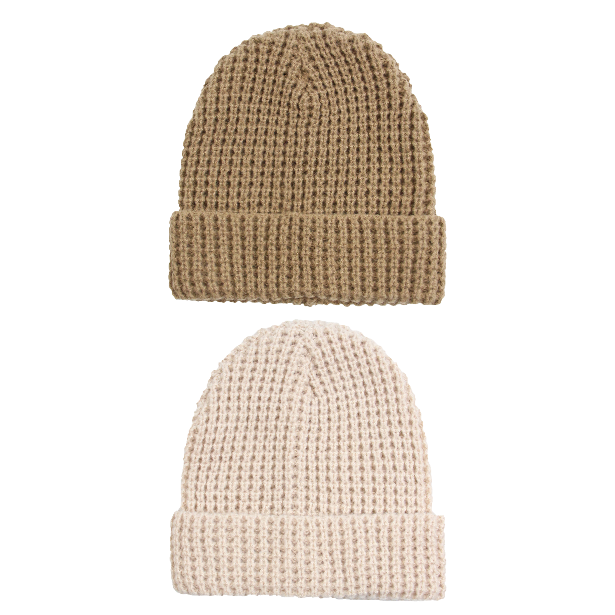 MOQ50 Solid Hat Waffle Knit & Versatile 4