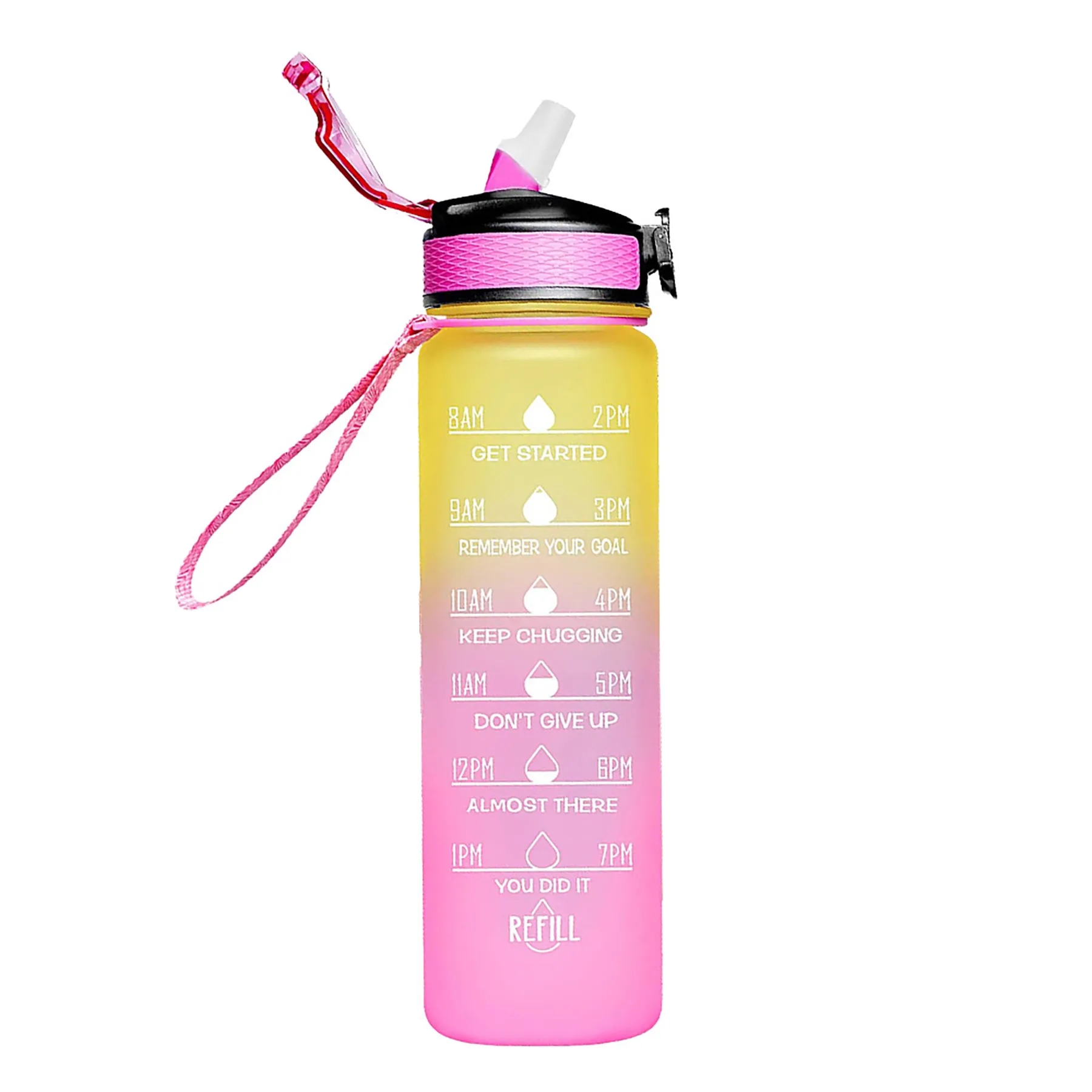 Sports Water Bottle with Time Marker 7