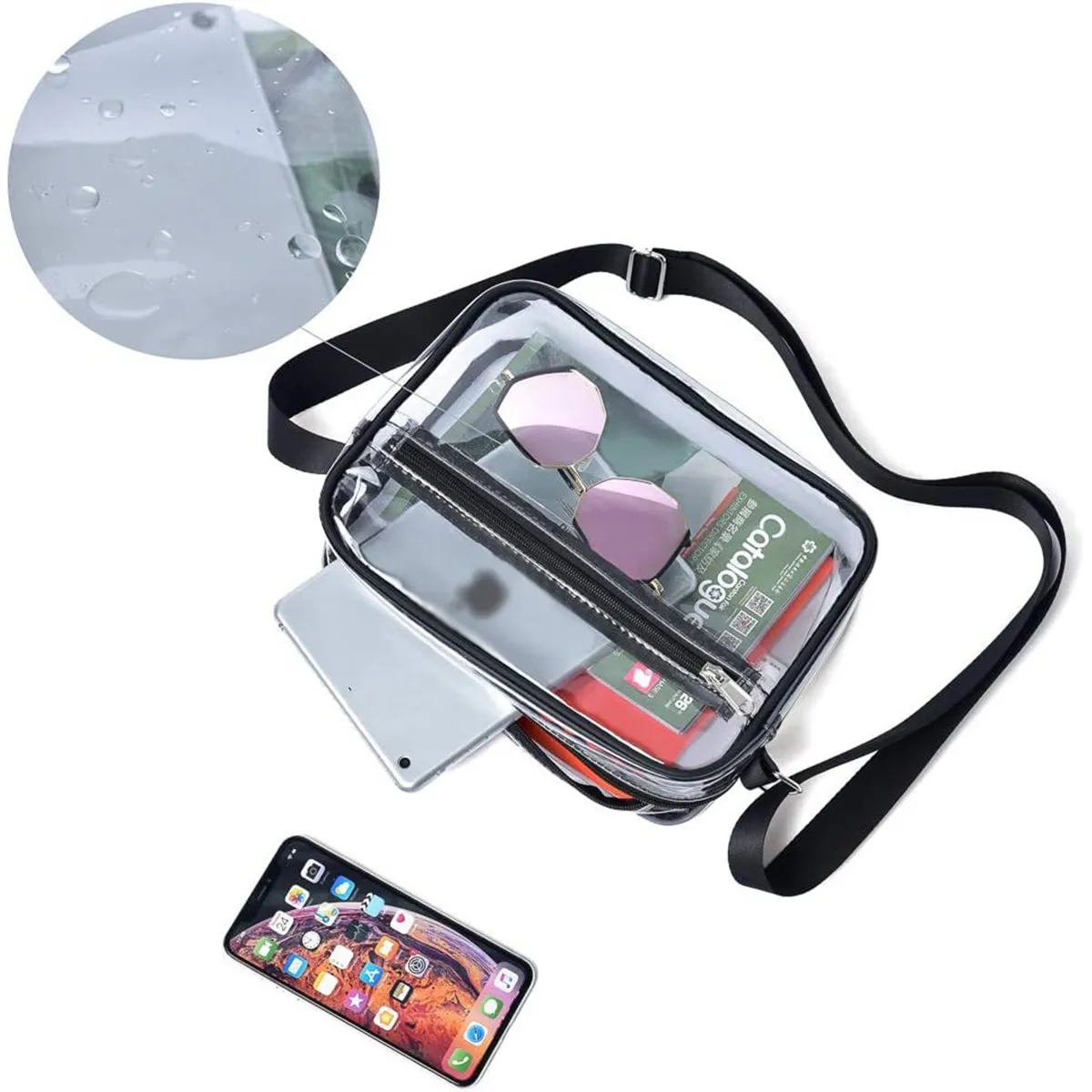 Stadium Approved Clear Crossbody Shoulder Bag 5