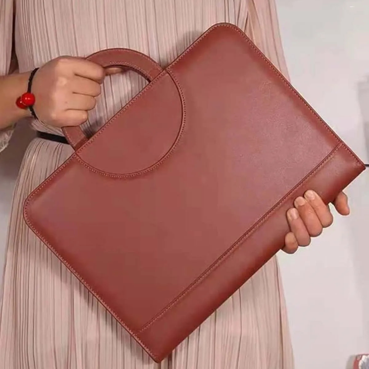 Business Zippered Leather Planner Binder Padfolio Organizer 3