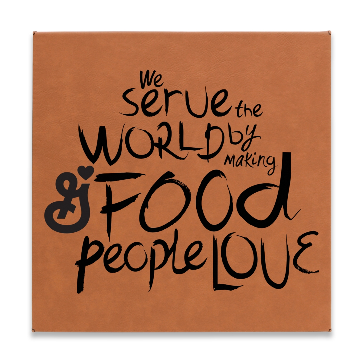 Laser Engraved Leatherette Wall Decor & Plaque (10"x10") 7