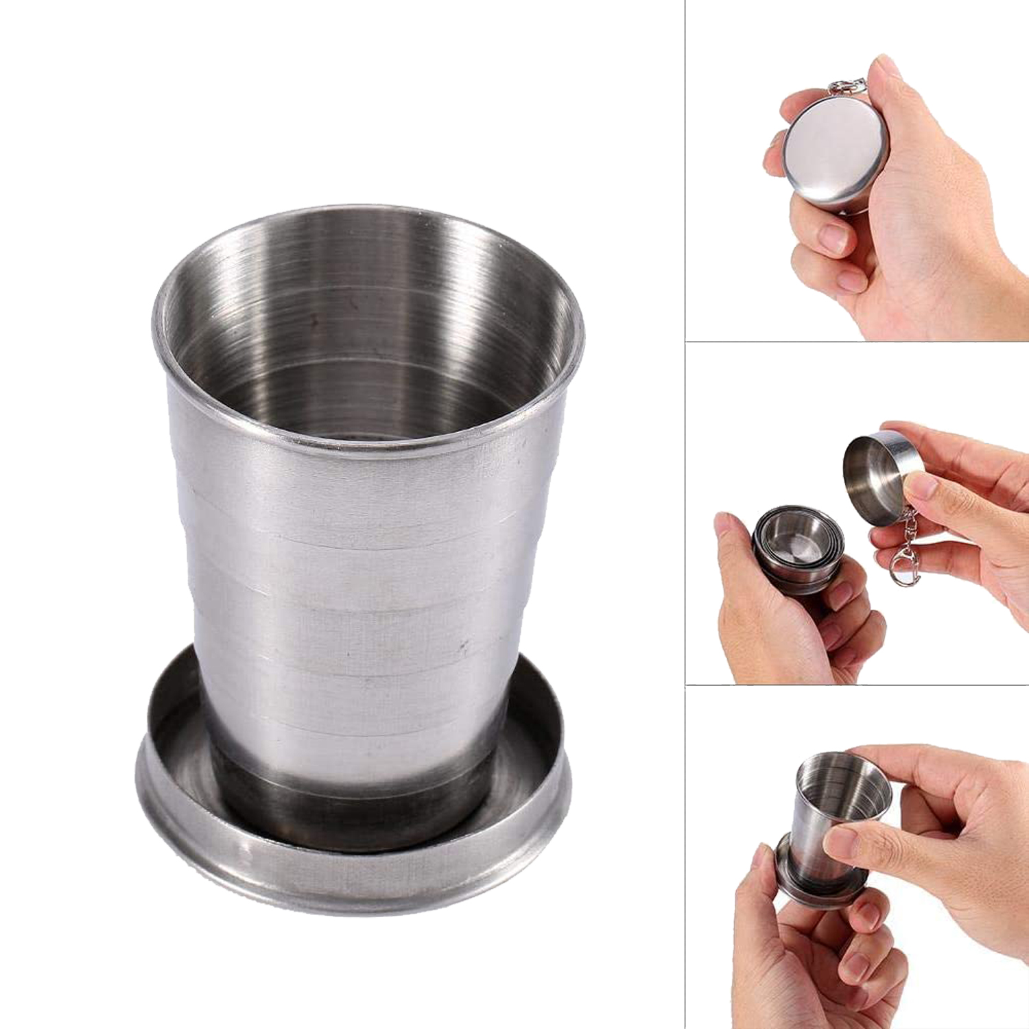 Stainless Steel Telescopic Cup 4