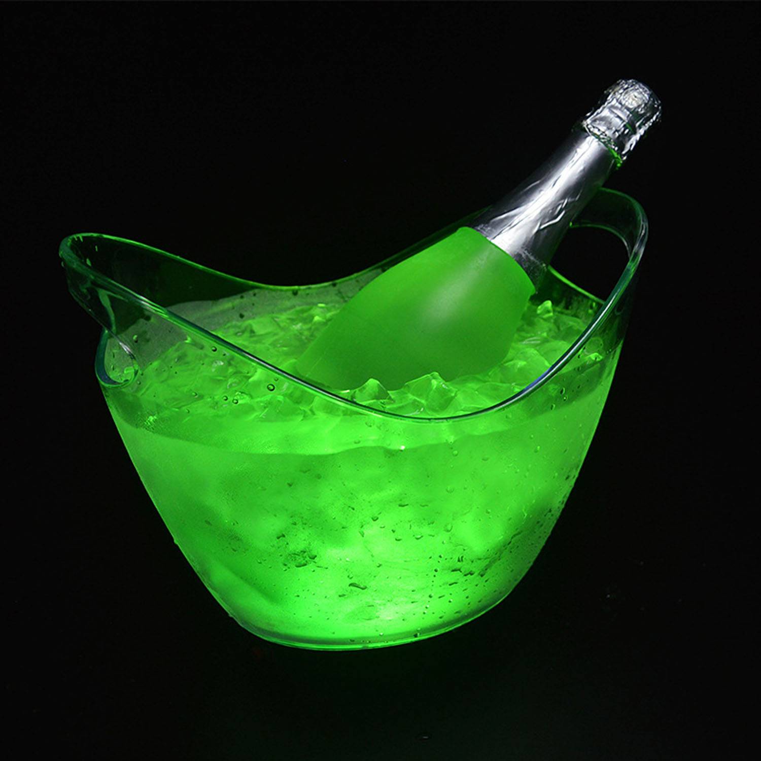4L LED Light Gradient PS Plastic Ice Bucket 3