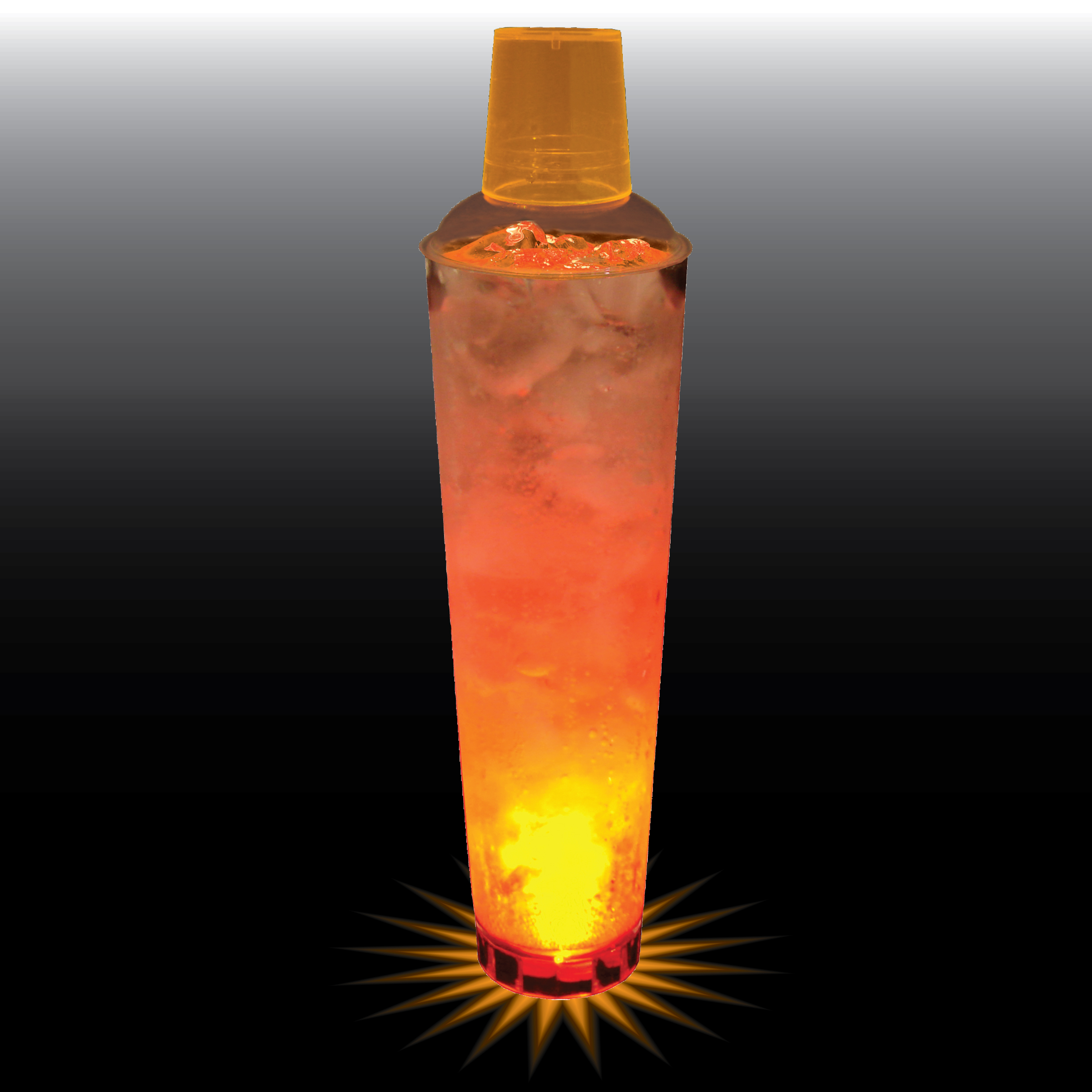 32oz Single Light 3 Piece Large Volume Plastic Cocktail Shaker 6