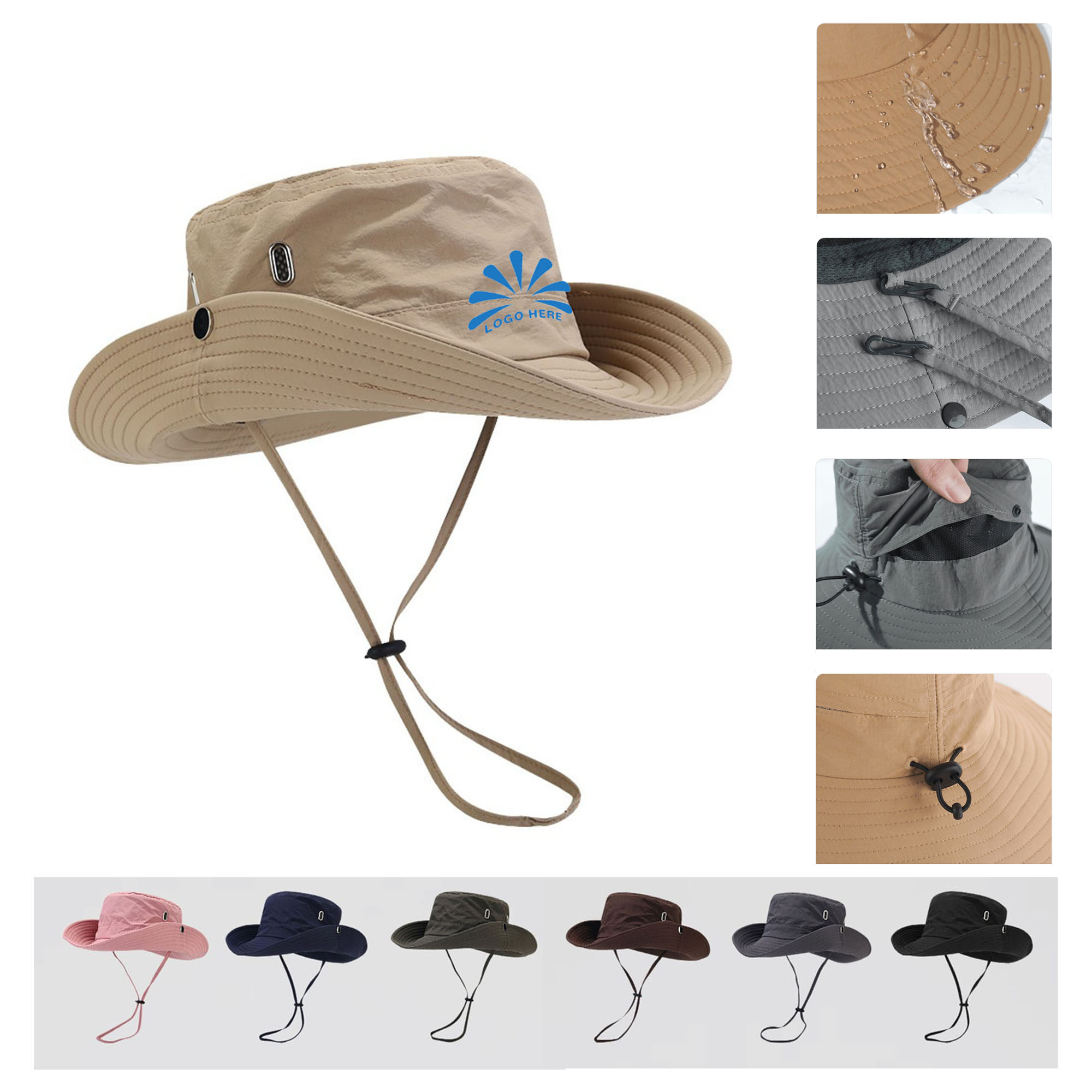 Sun Protection Super Wide Brim Bucket Hat 3