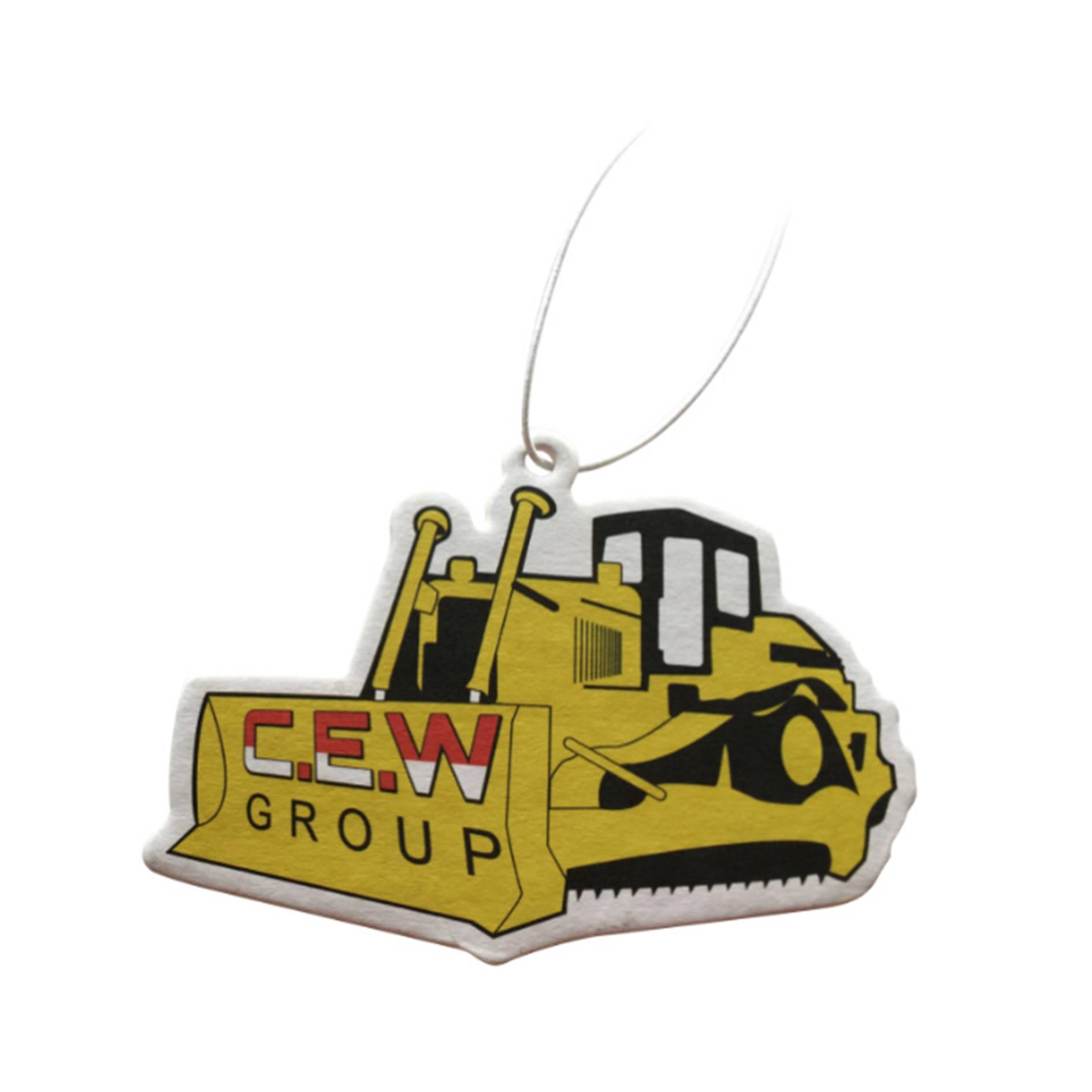 Bulldozer Shaped Paper Air Freshener 4