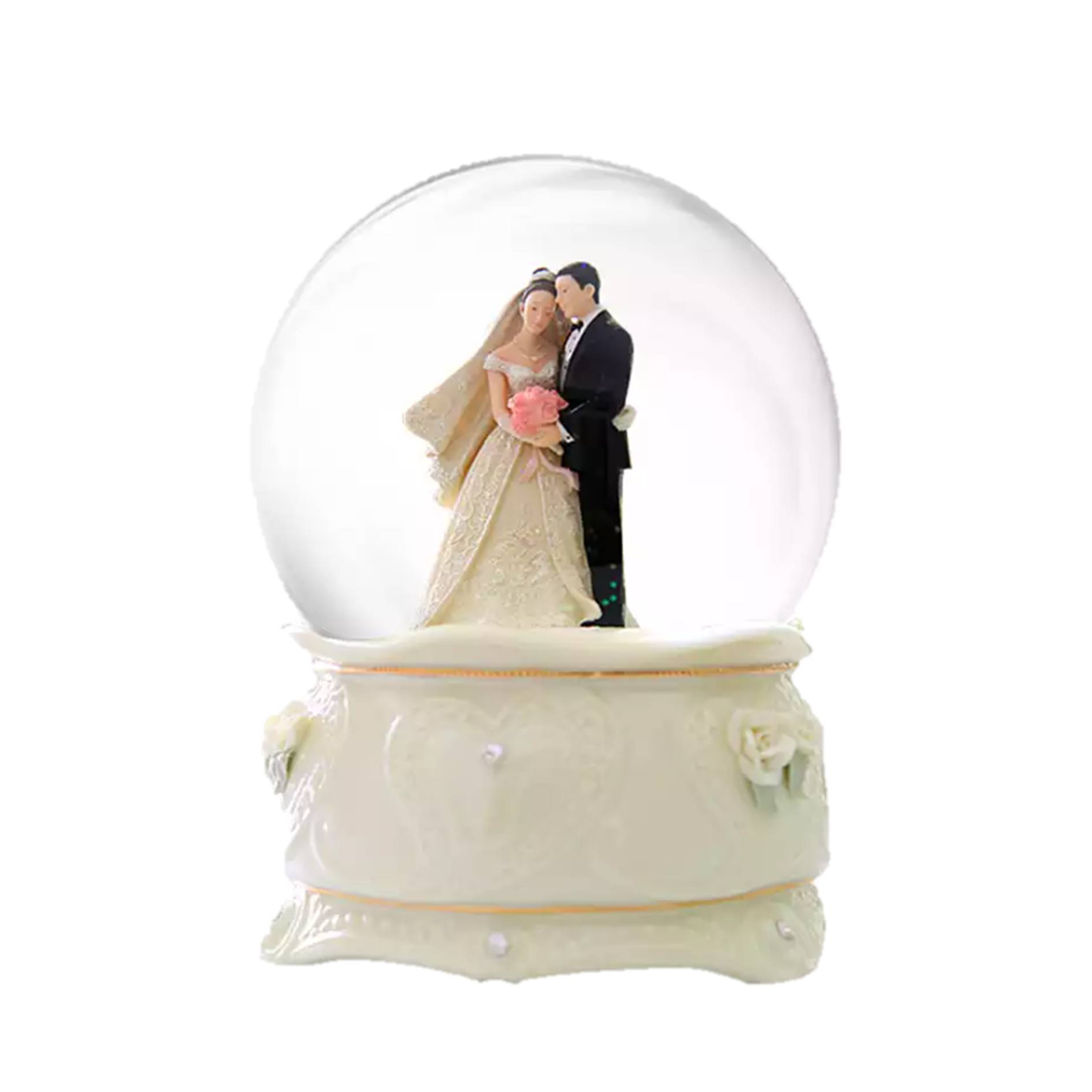 Custom Wedding Couple Snow Ball Globe 2