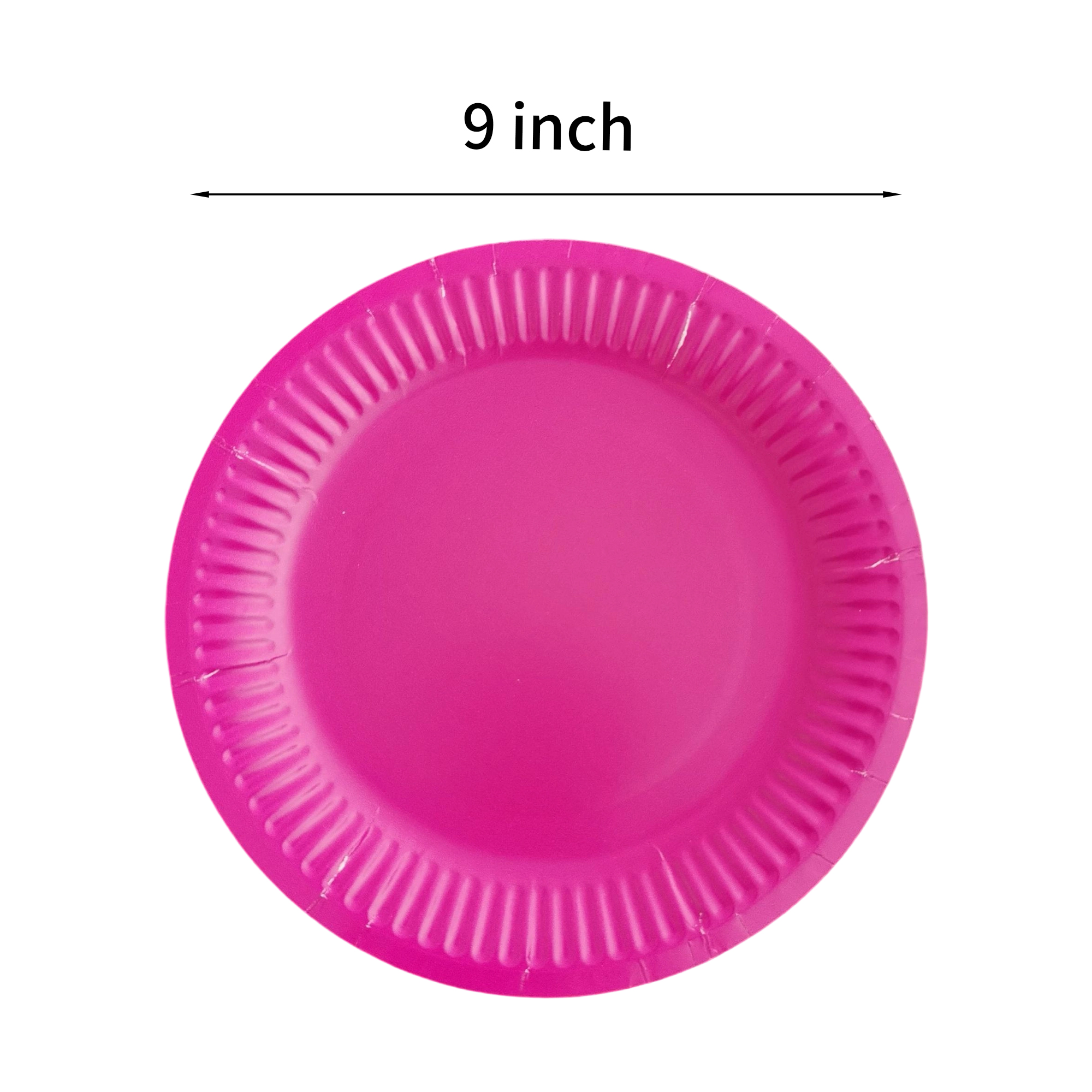 Nine Inch Party Paper Plate Food Safe Disposable 7