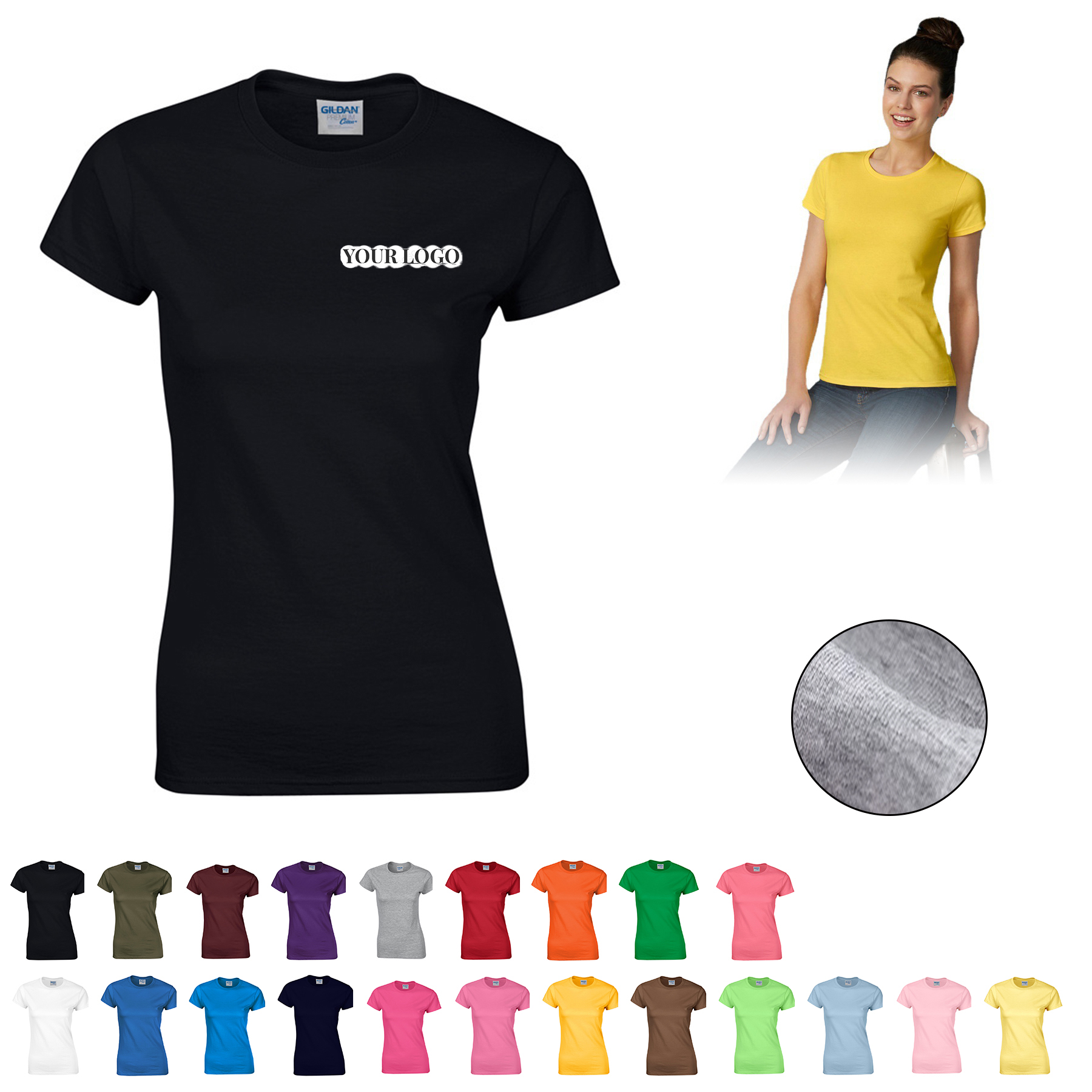 Womens Cotton Short Sleeve Shirt 1