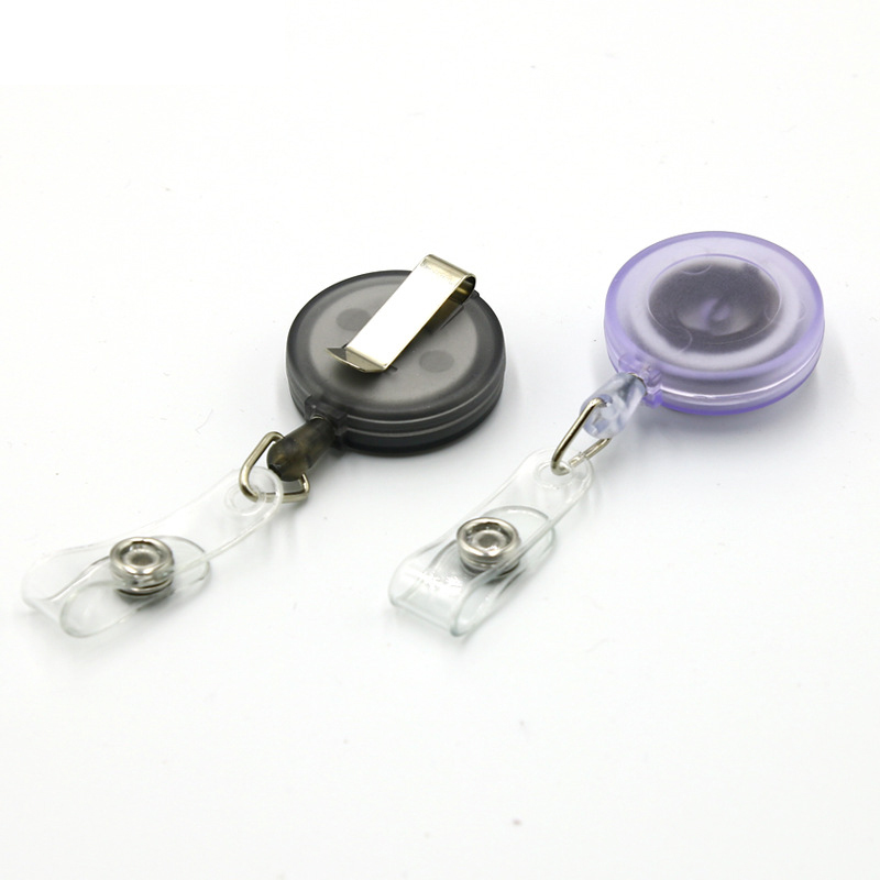 Transparent Badge Reel with Back Clip 7