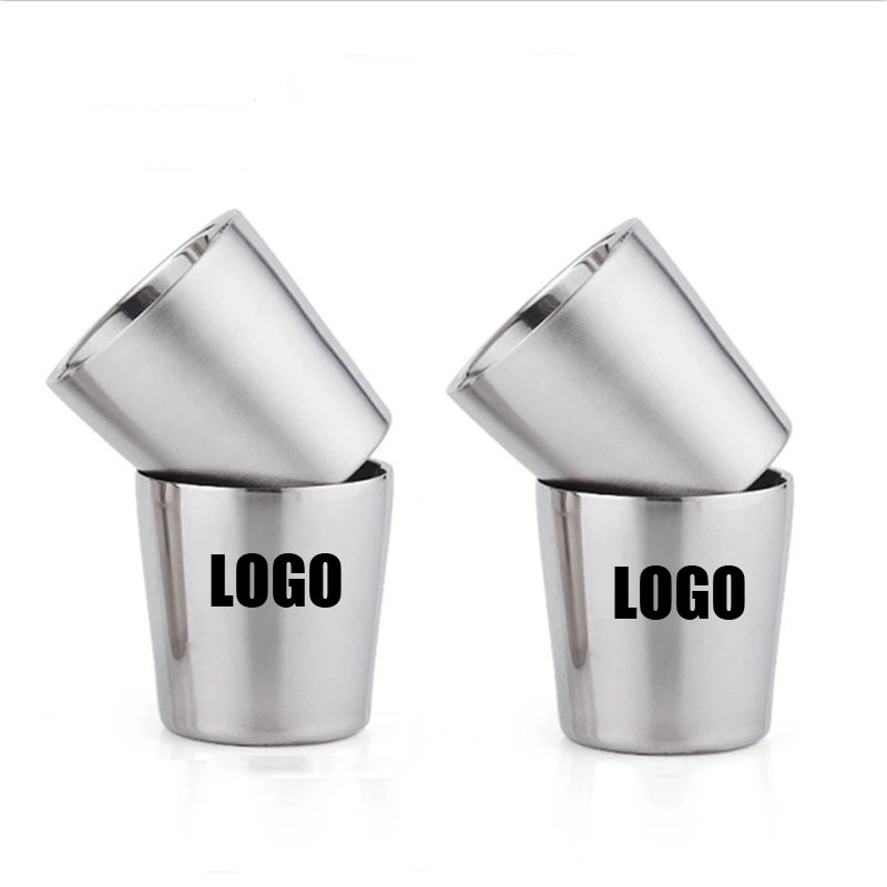 Custom 6 oz Stackable Stainless Steel Cups 2