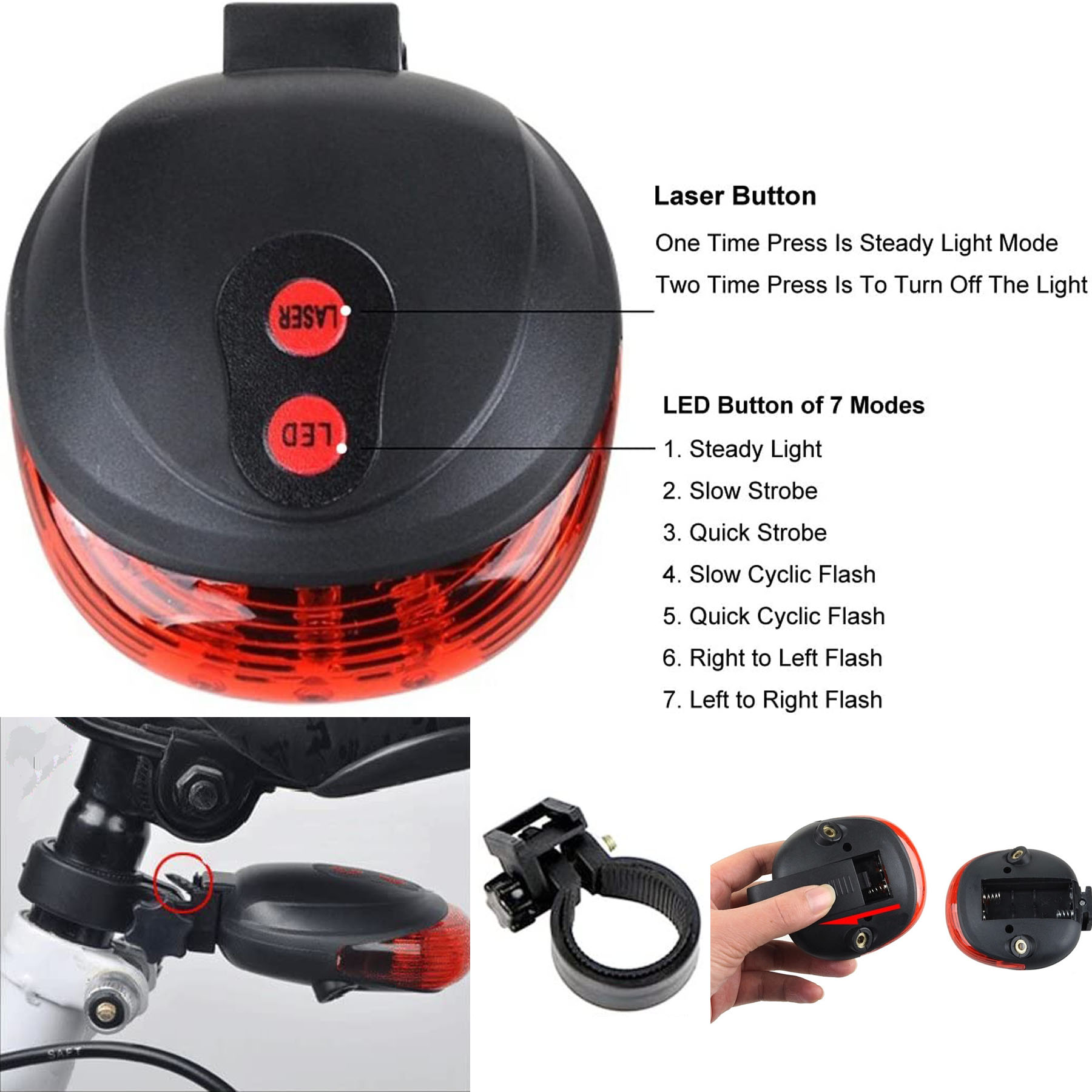 Bicycle Laser Taillight 1