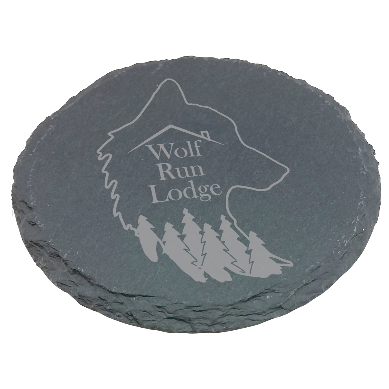 Etched Set of 2 Slate Coasters 3