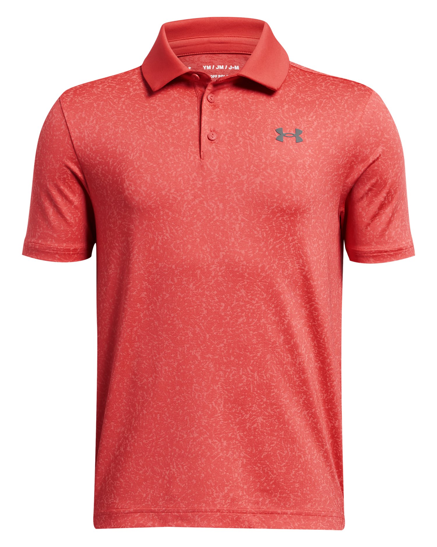Boys' UA Playoff Coral Jacquard Polo  2