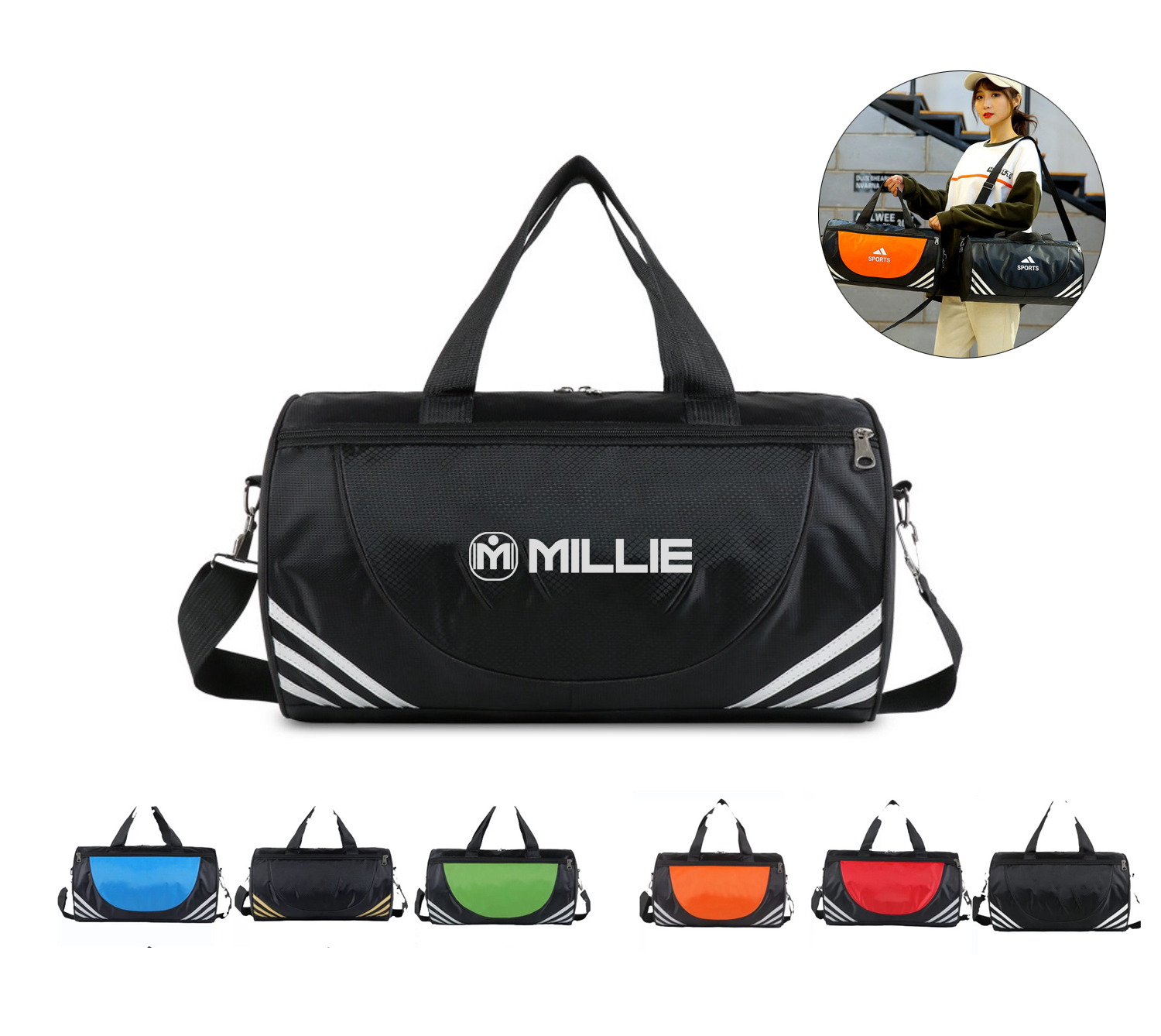 Portable Cylinder Gym Bag 1