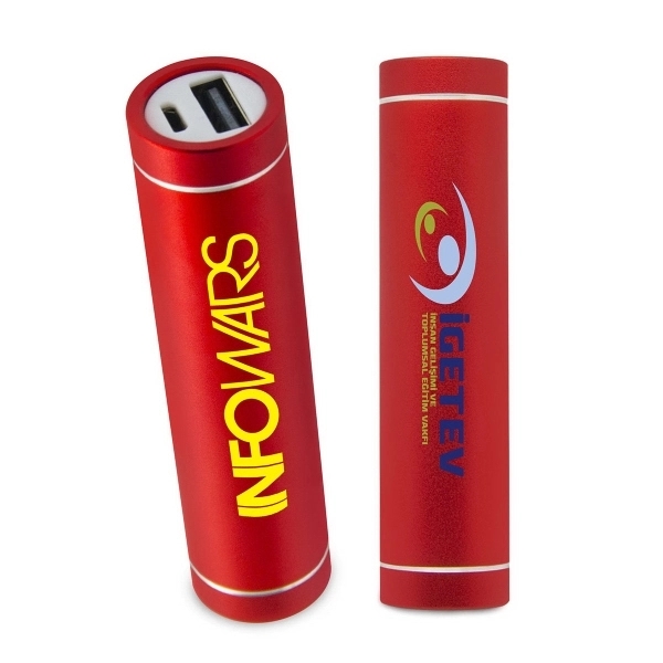 Quick Ship Cylinder Power Bank-2200mAh 9