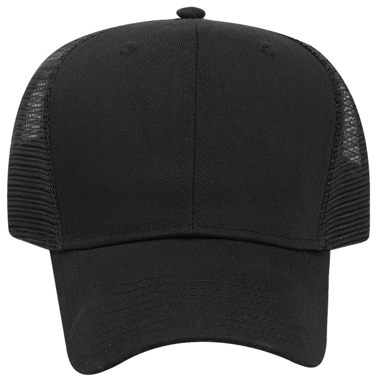 OTTO CAP® 6 Panel Mid Profile Mesh Back Trucker Hat 3
