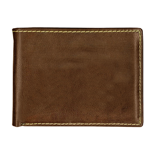 Andrew Philips® Leather Contrast Stitch Billfold Wallet 6