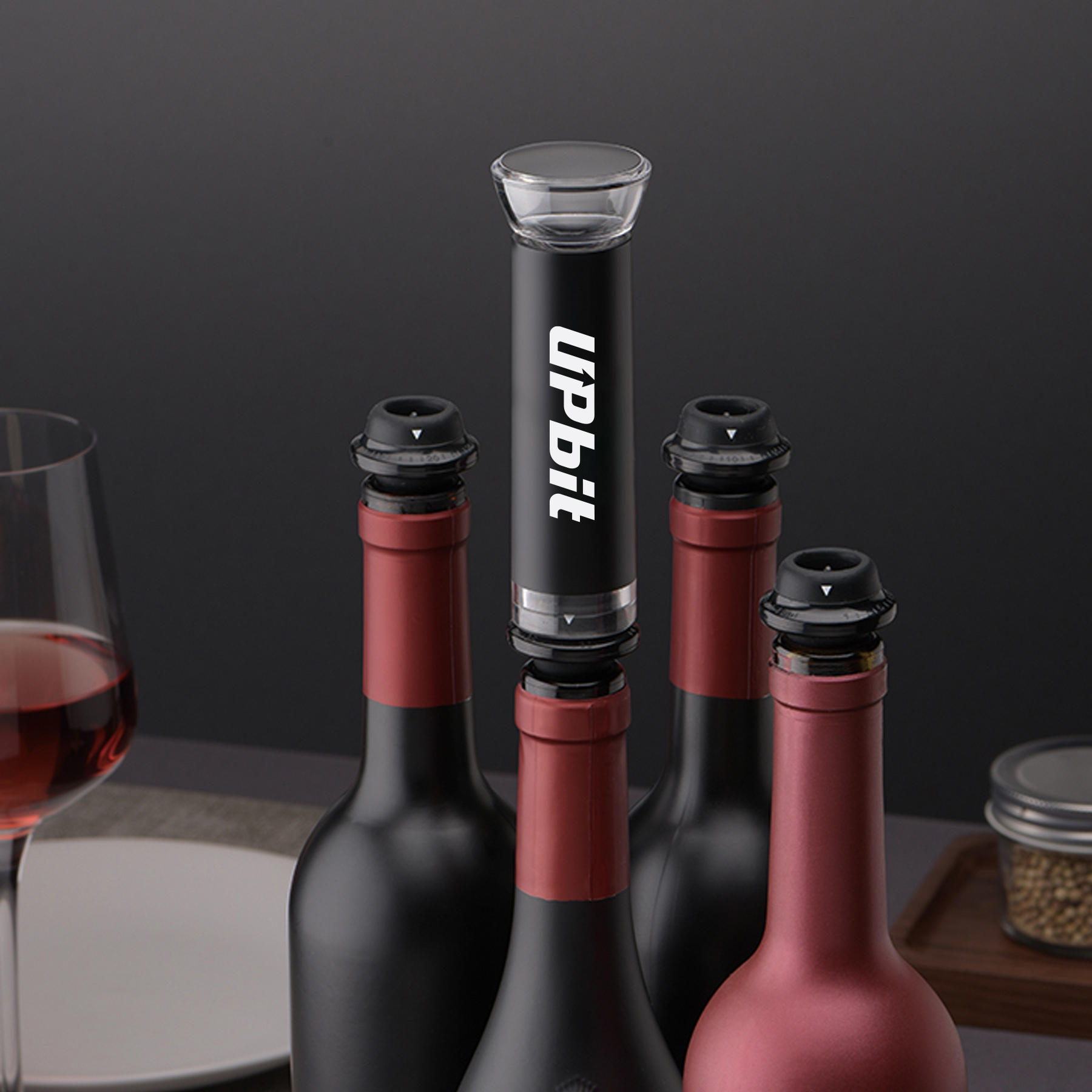 WineVault One Pump, One Plug - Wine Preserver with Date Marker 1