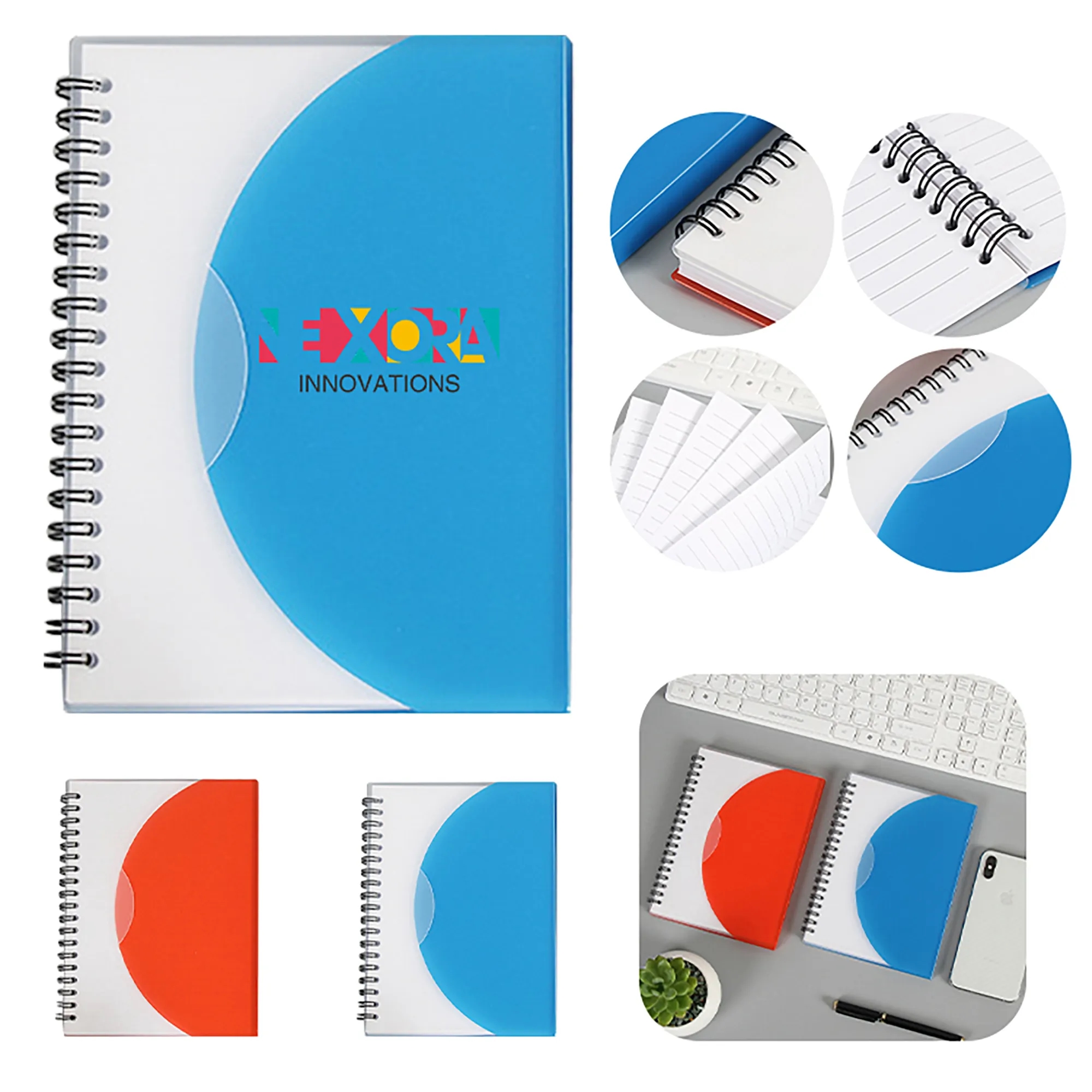 Creative Mini Notebook with Unique Half Circle Design 1