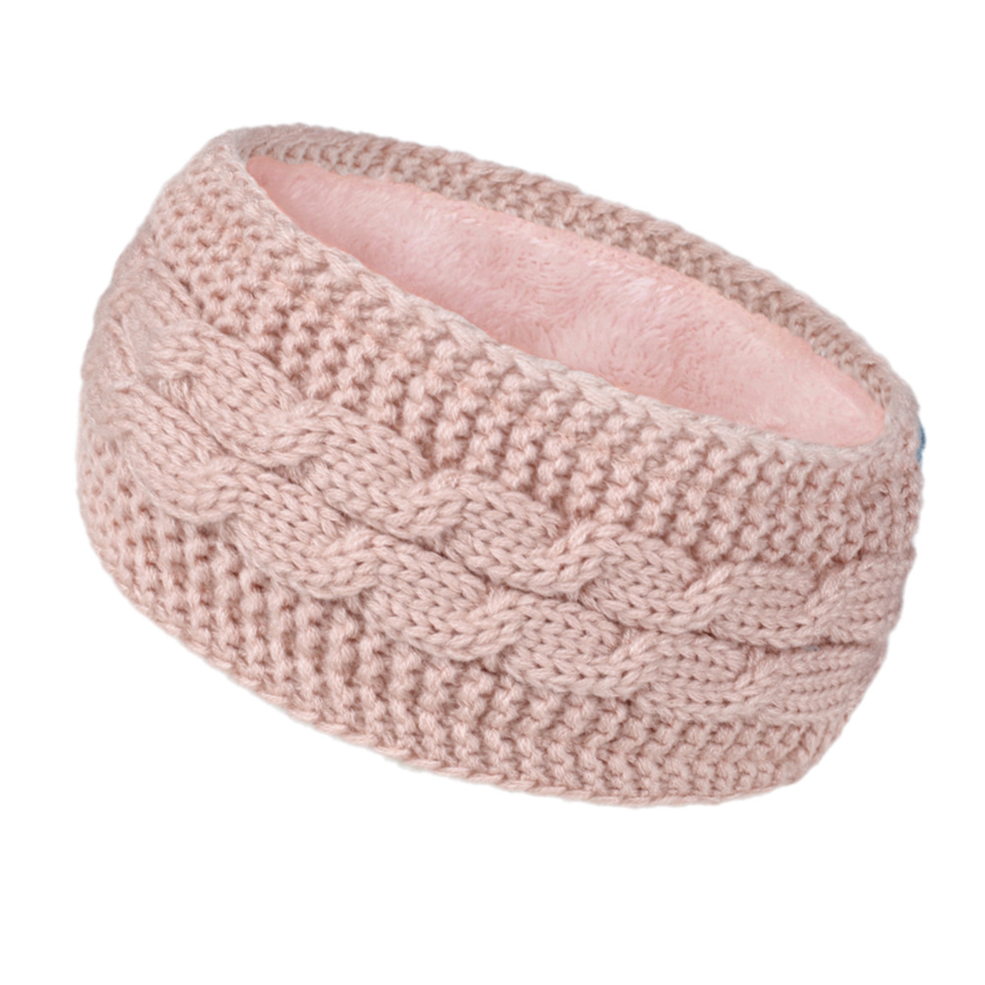 Warm Cable Knit Fleece Ear Band for Cold Weather 3