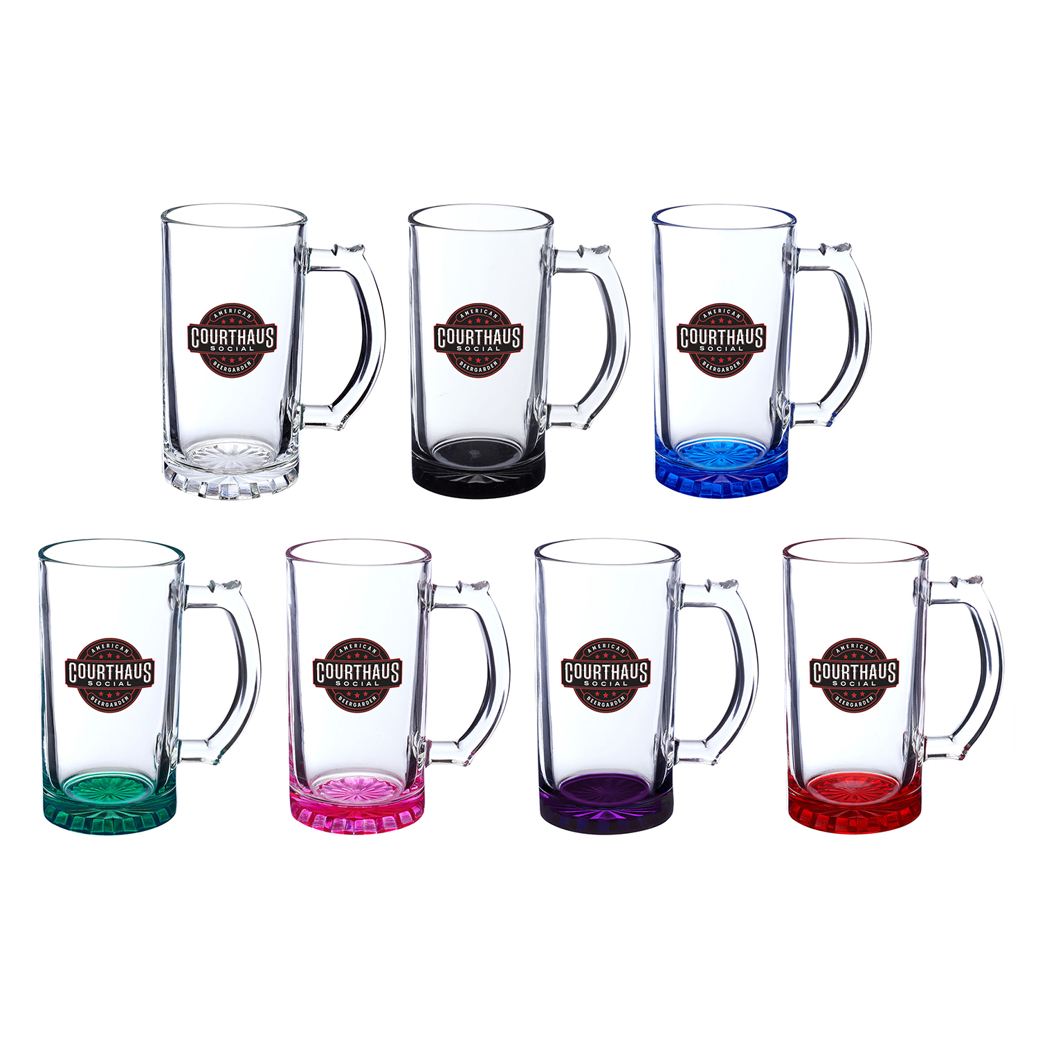 16 oz. Glass Pint Beer Steins 17