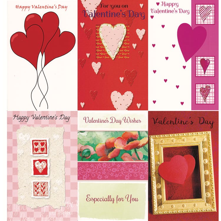Valentine's Day Cards - Assorted 5"x7.75" 1