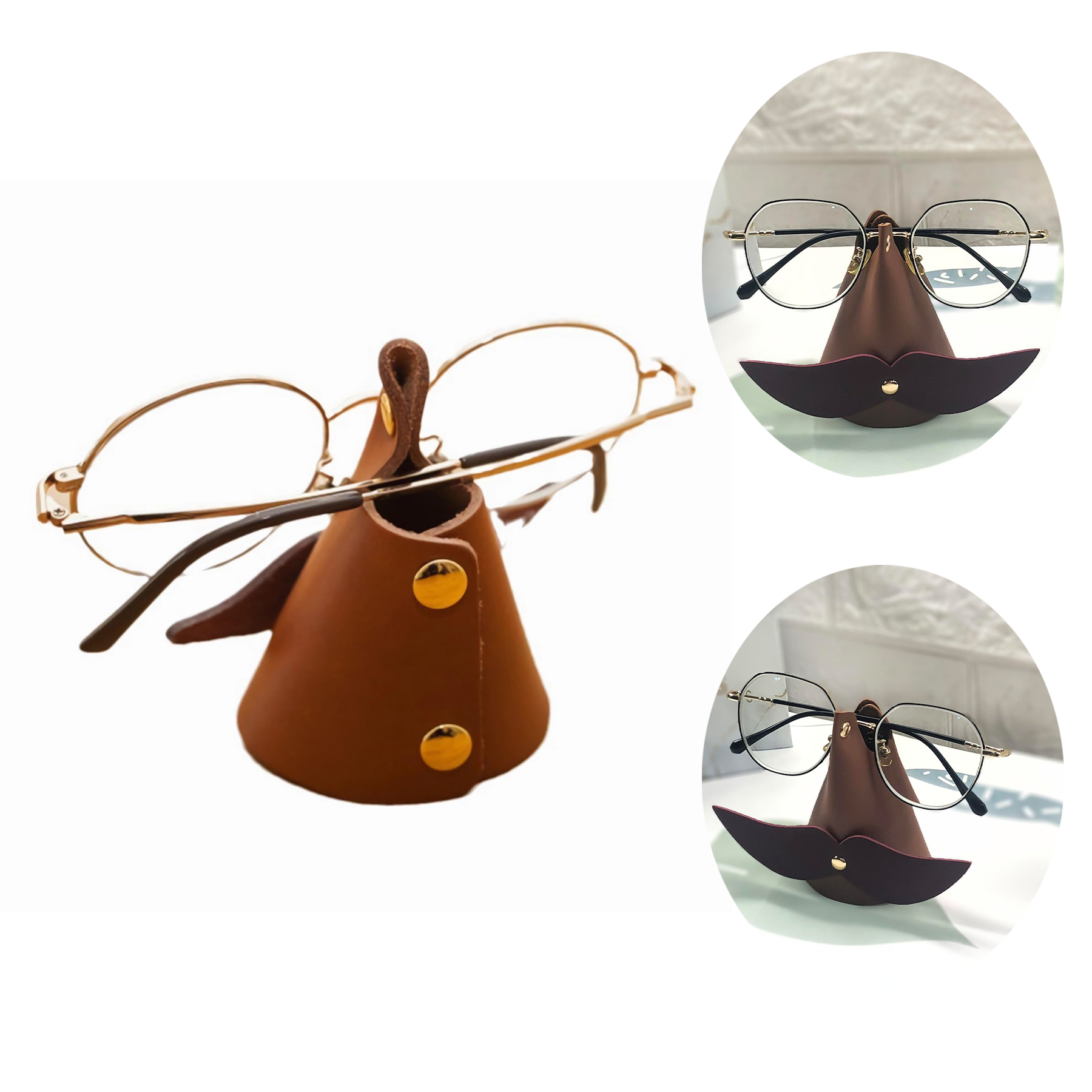 Creative Mustache Shaped Eyeglass Display Holder 1