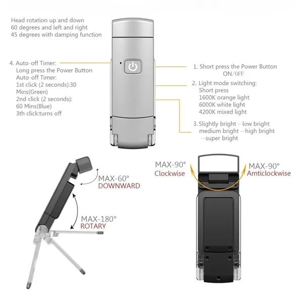 MOQ 10 pcs Mini Rechargeable Lamp 4