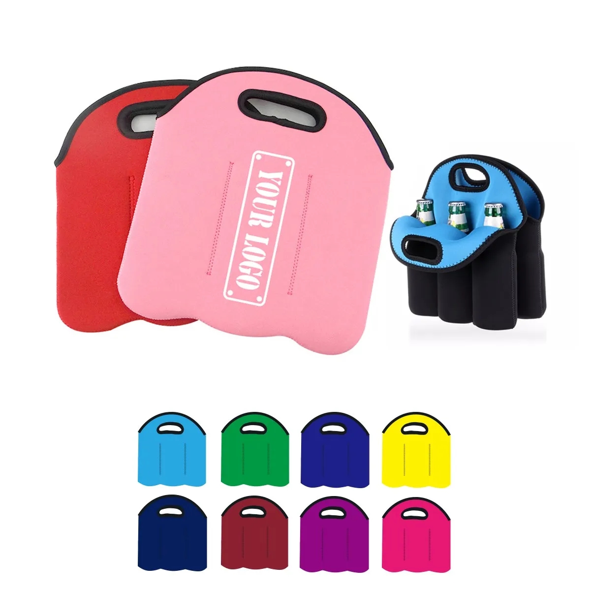 6 Pack Bottle Can Carrier Tote 4