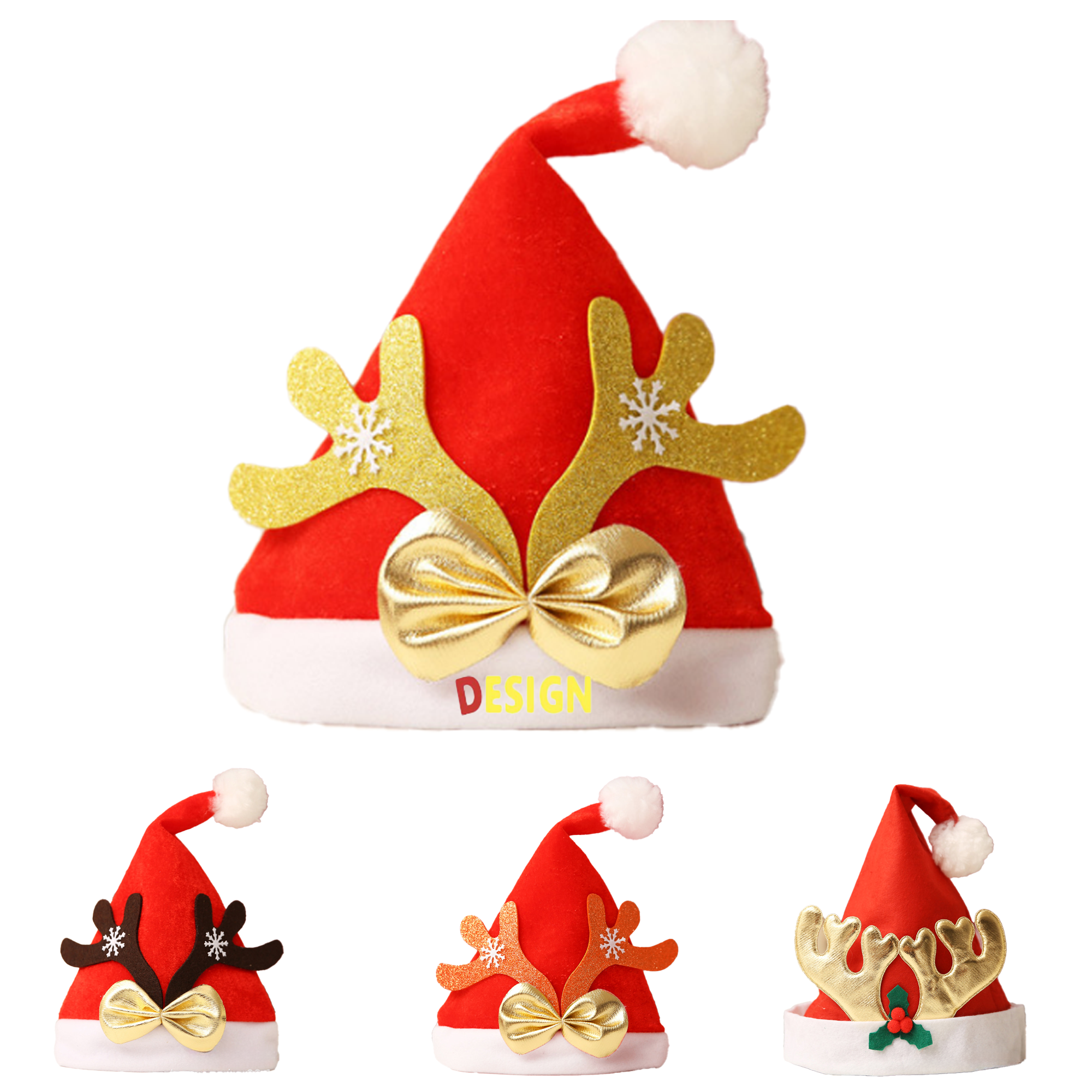 Kids Reindeer Christmas Hat 2