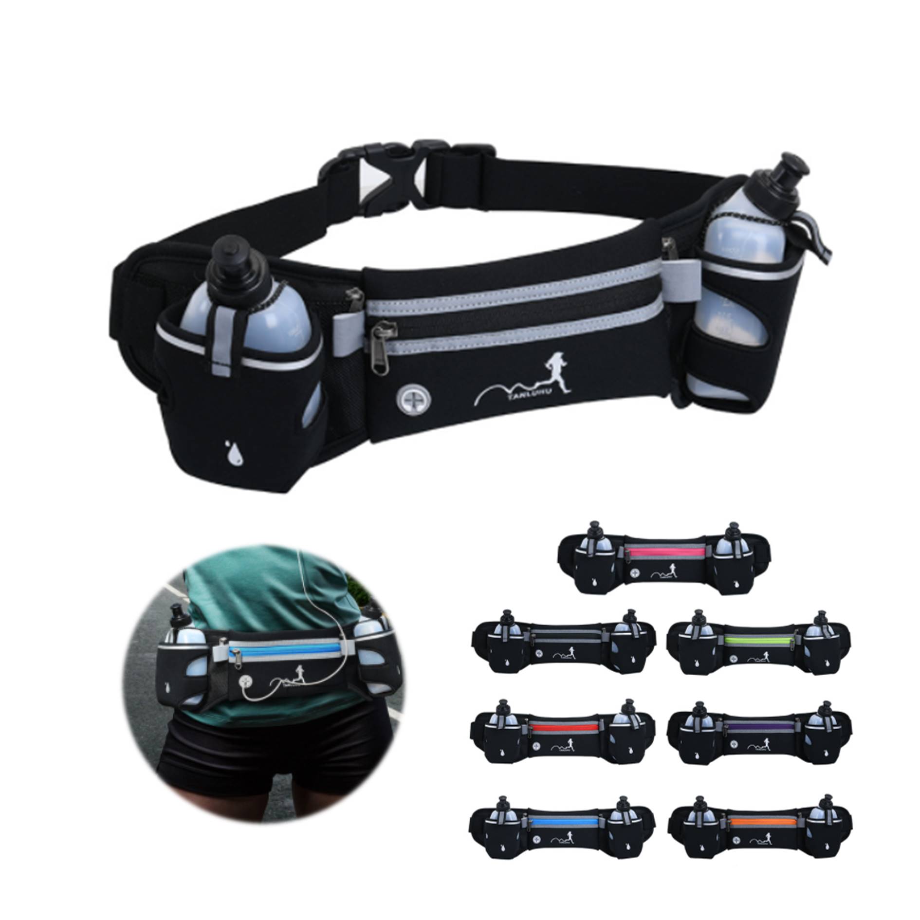 Running Sports Water Bottle Waist Bag 4