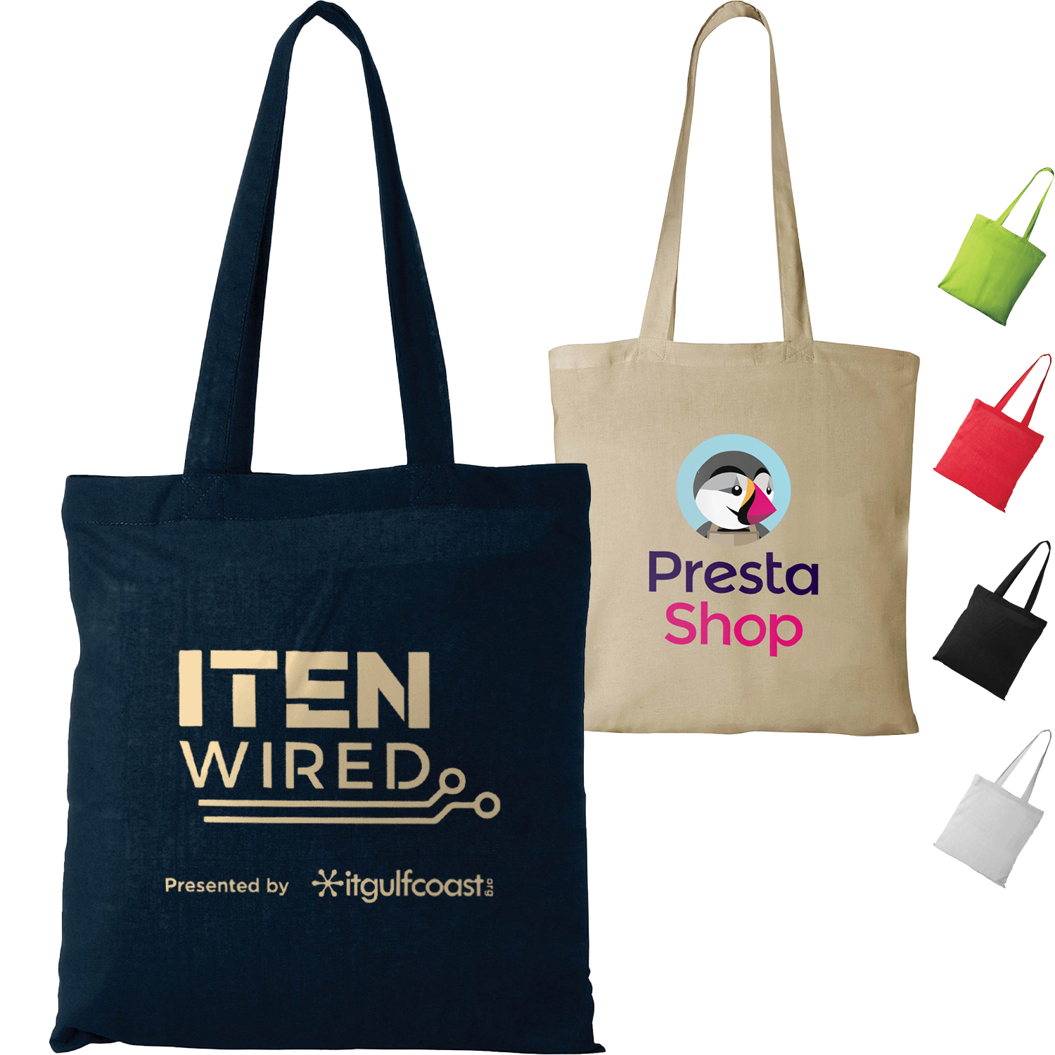 4 Oz LIGHTWEIGHT Convention Cotton Canvas Tote Bag 2
