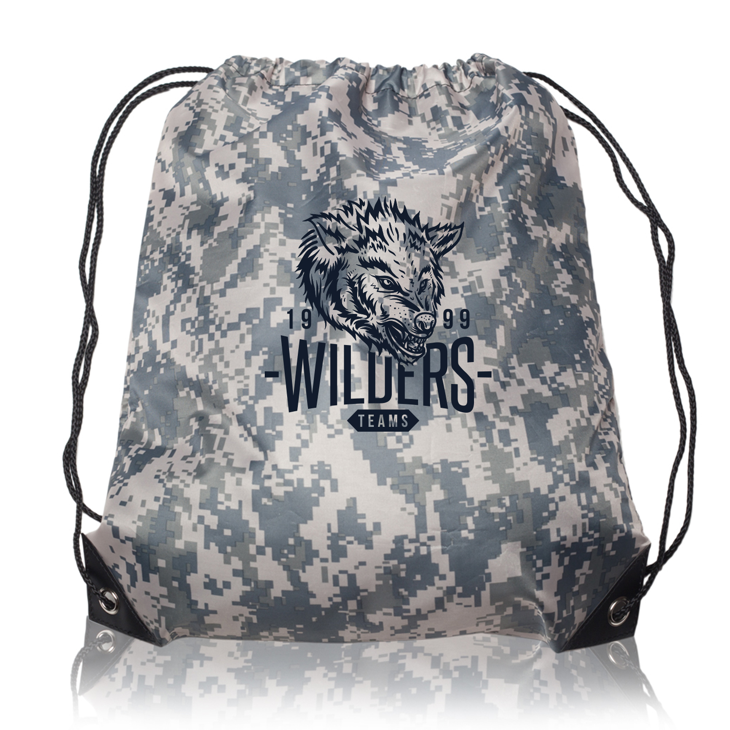 Venture Drawstring Backpack (2 Color Imprint) 5