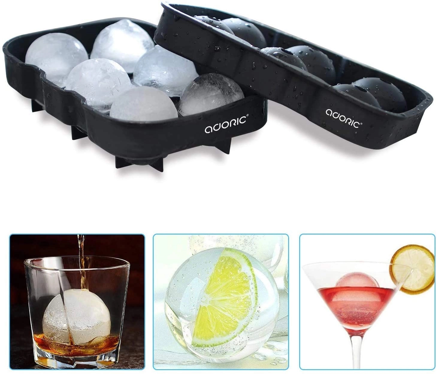 Ice Cube & Ball Trays Silicone 9