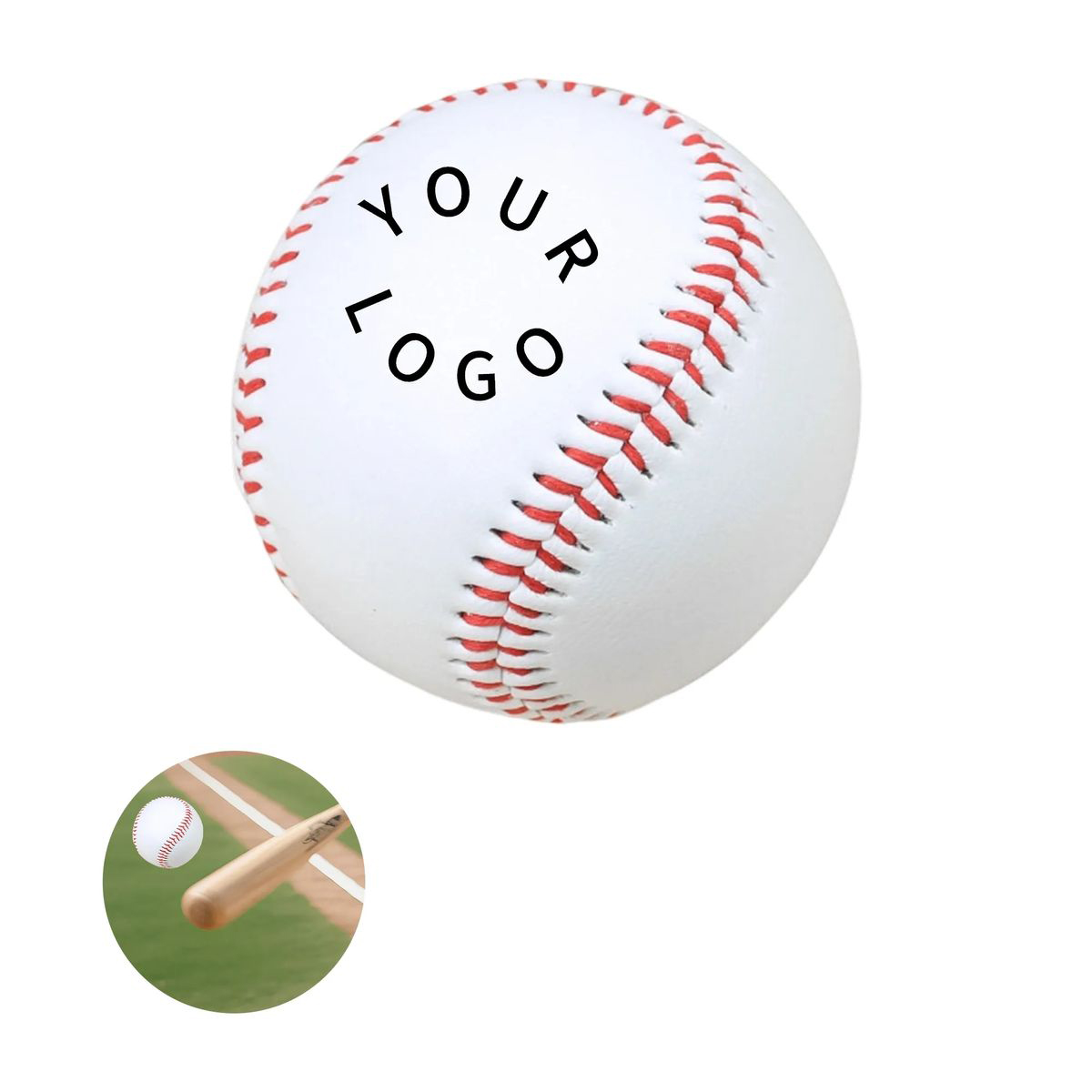 Synthetic Leather Baseball for Drills and Games 2